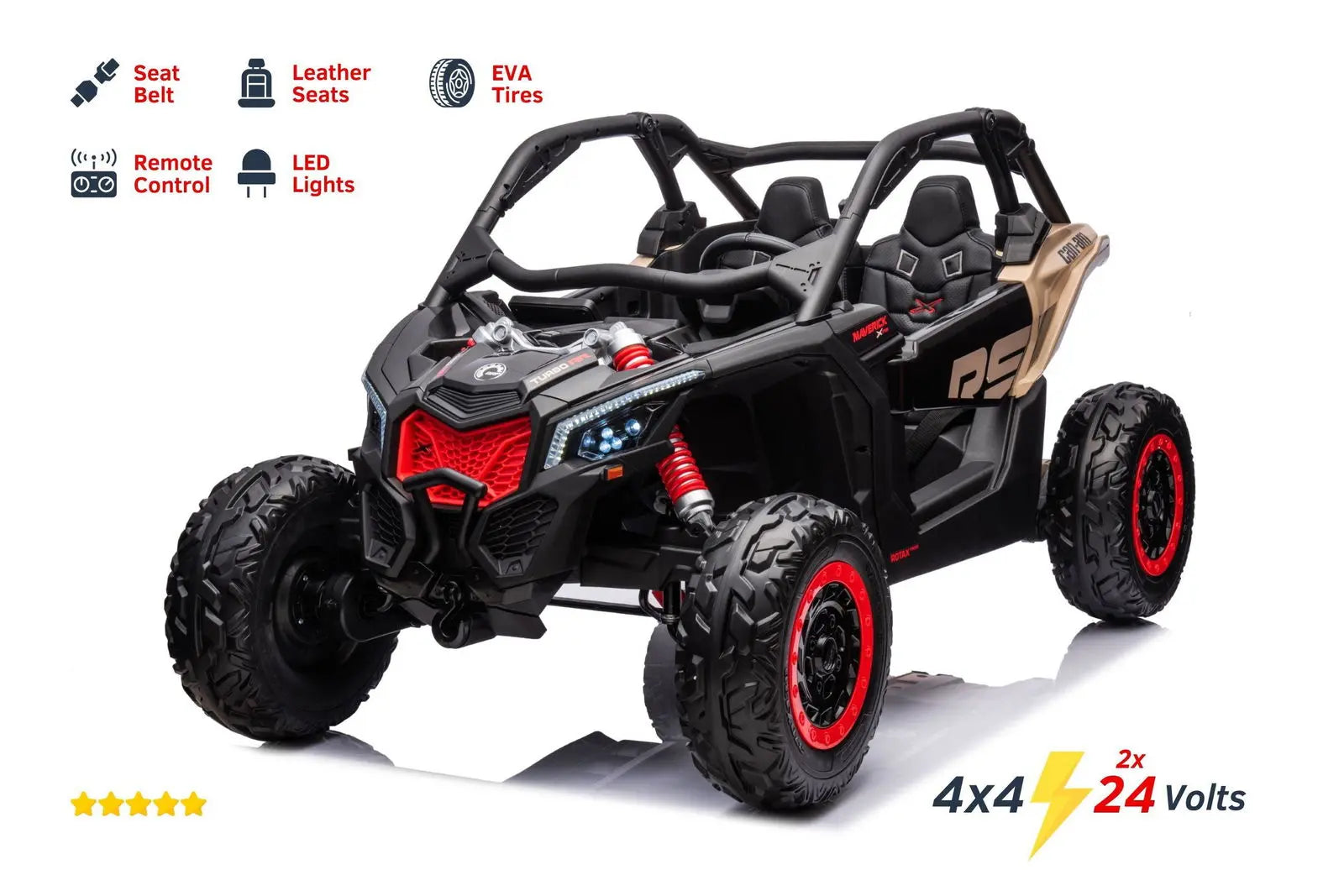 2x24V 4x4 Can Am Maverick 2 Seater Ride on UTV for Kids  DTI Direct Canada