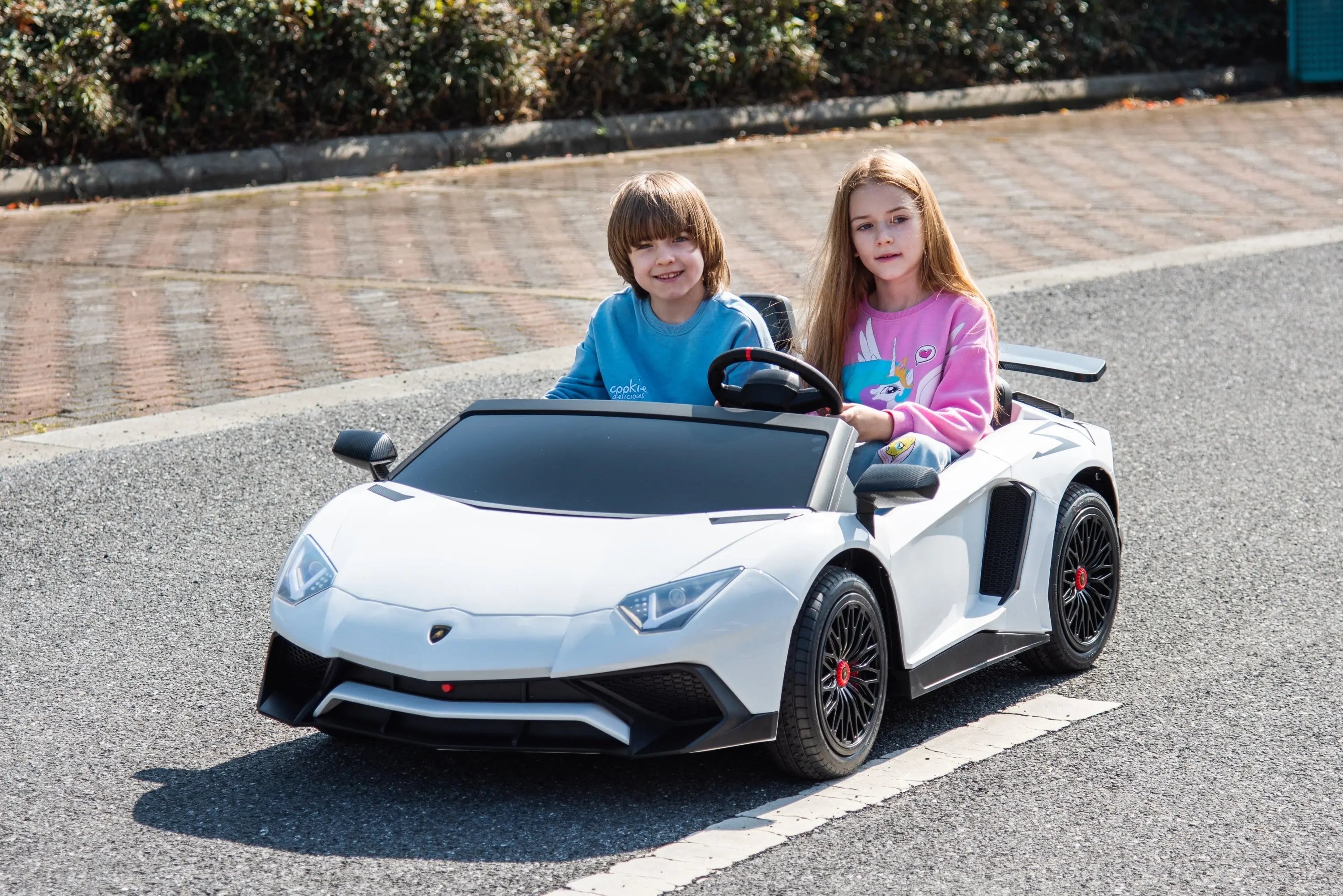 24V Lamborghini Aventador 2 Seater Ride On Car for Kids: Advanced Brushless Motor & Differential for High-Octane Fun DTI Direct Canada