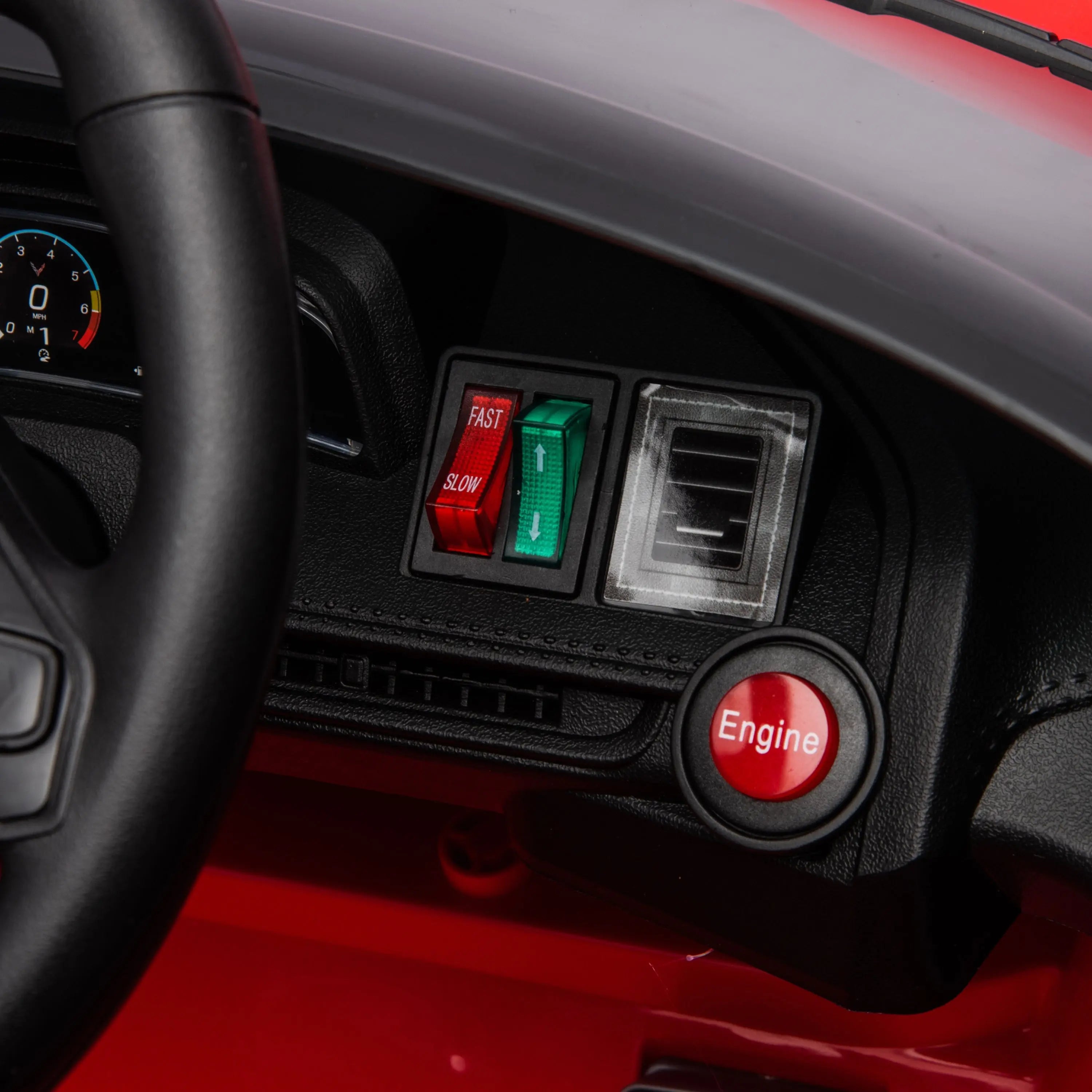 12V Chevrolet Corvette C8 1-Seater Kids Ride-On Car DTI Direct Canada