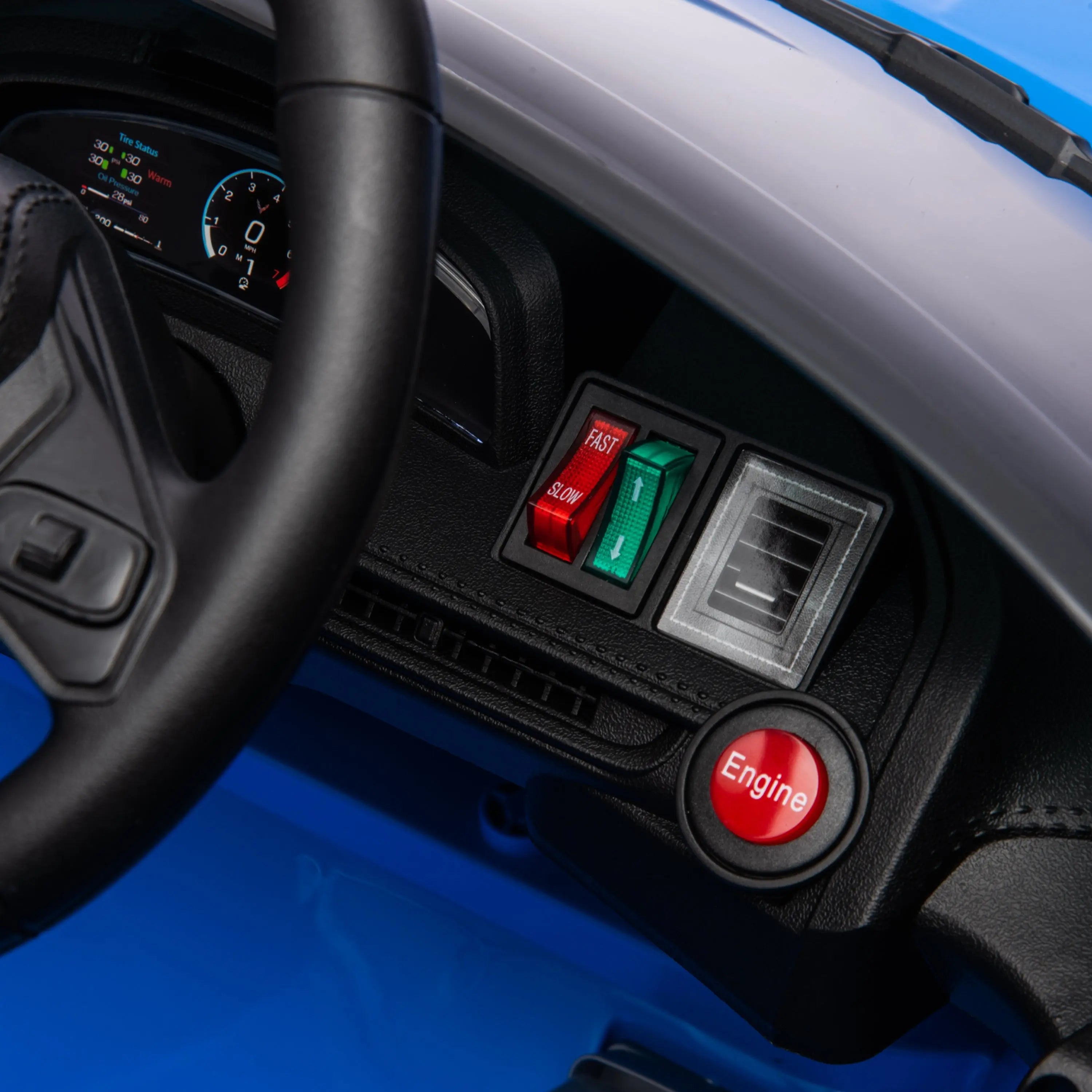 12V Chevrolet Corvette C8 1-Seater Kids Ride-On Car DTI Direct Canada