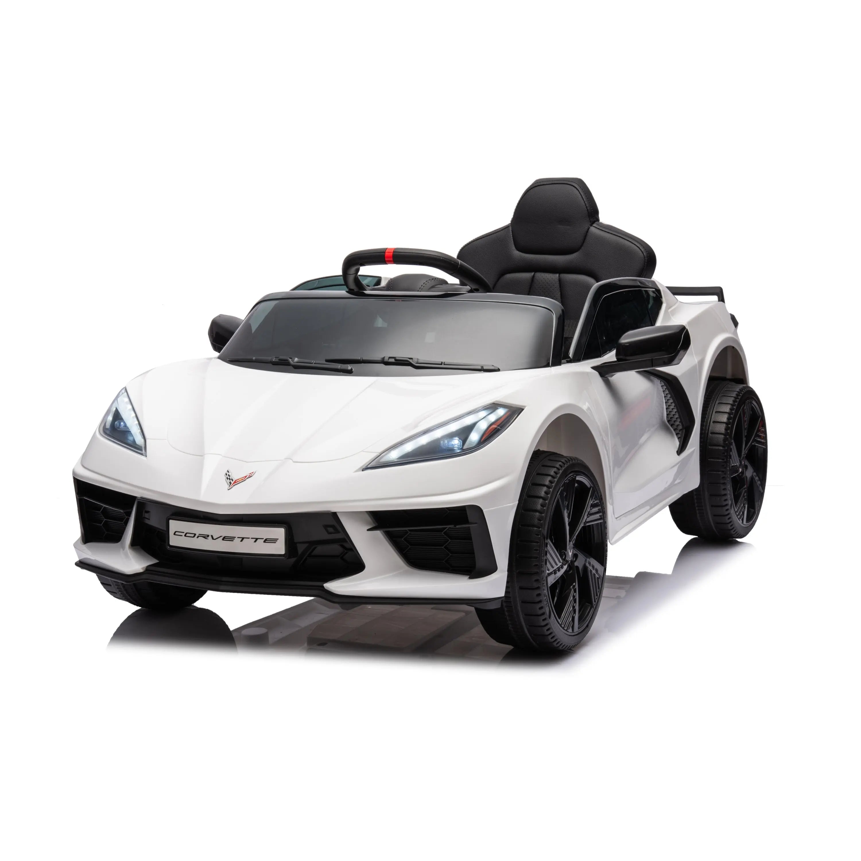 12V Chevrolet Corvette C8 1-Seater Kids Ride-On Car DTI Direct Canada