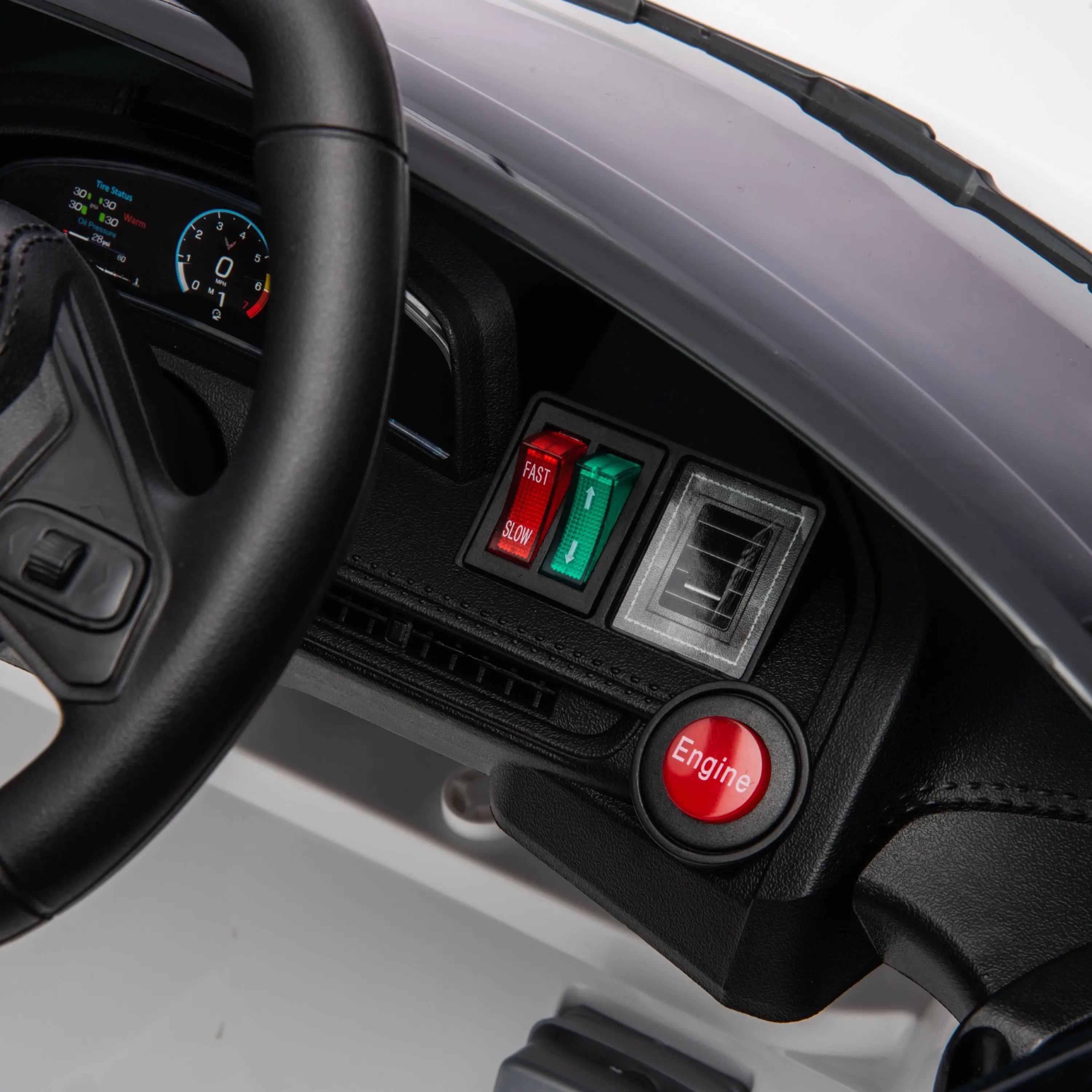 12V Chevrolet Corvette C8 1-Seater Kids Ride-On Car DTI Direct Canada