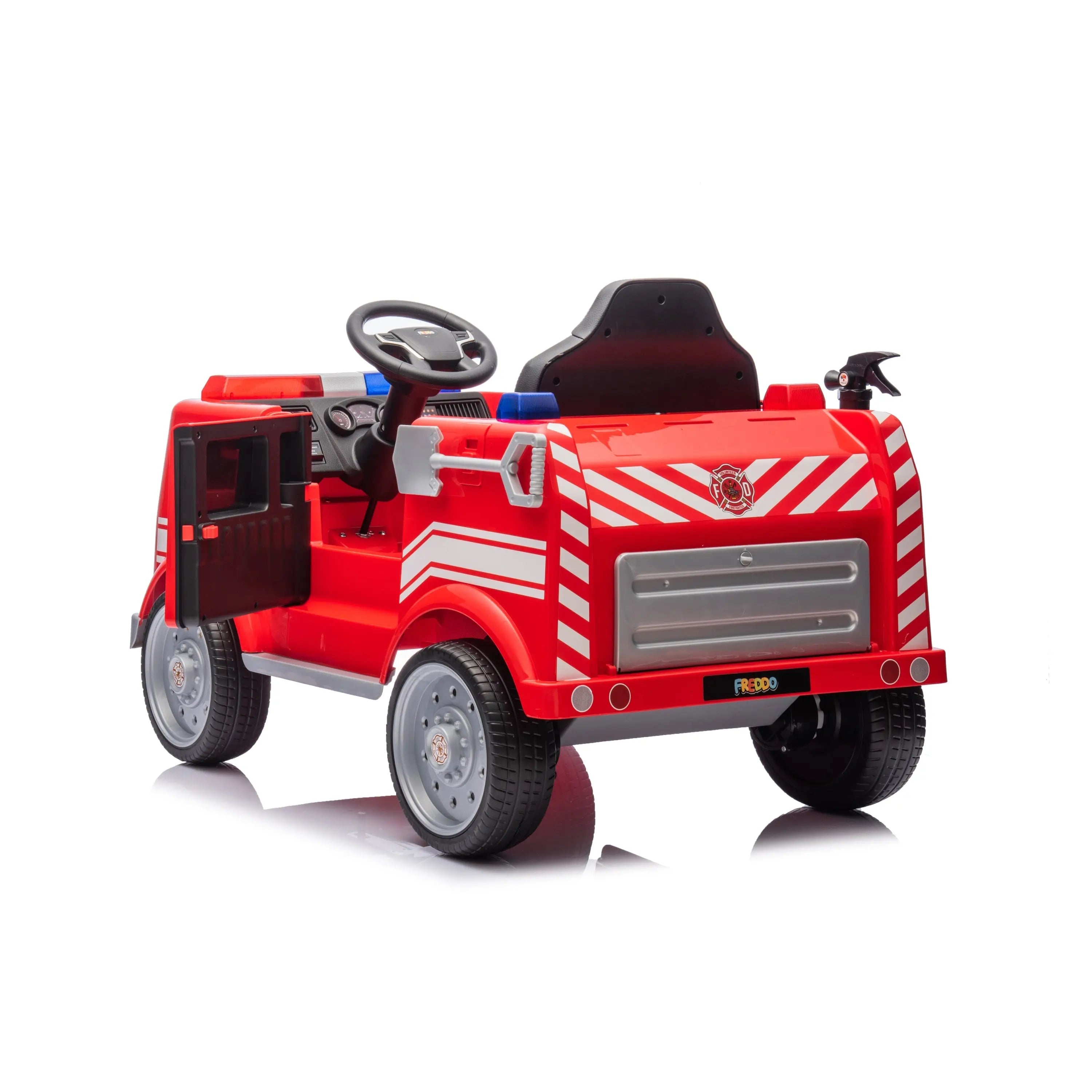 12V Freddo Fire Truck 1 Seater Ride on DTI Direct Canada