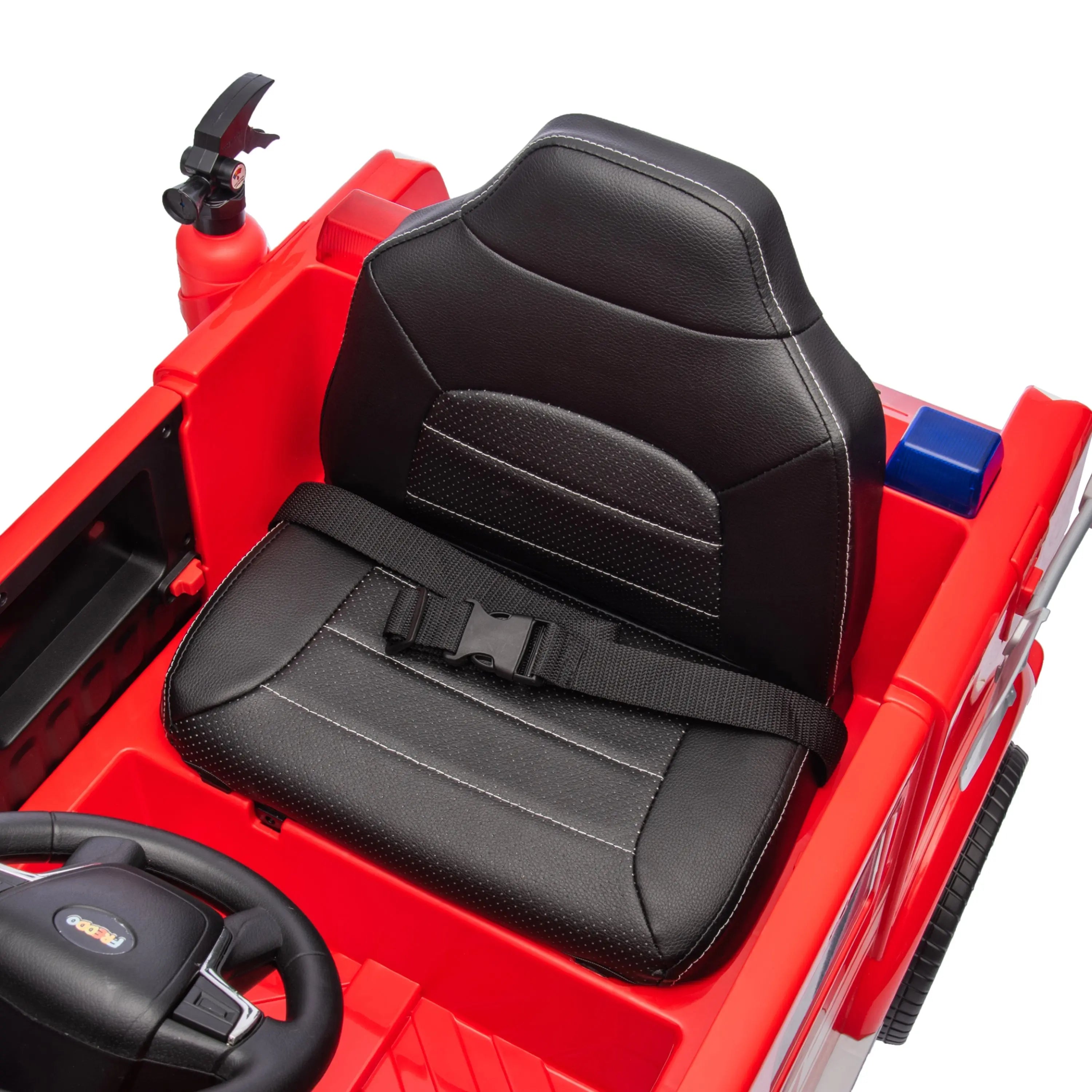 12V Freddo Fire Truck 1 Seater Ride on DTI Direct Canada