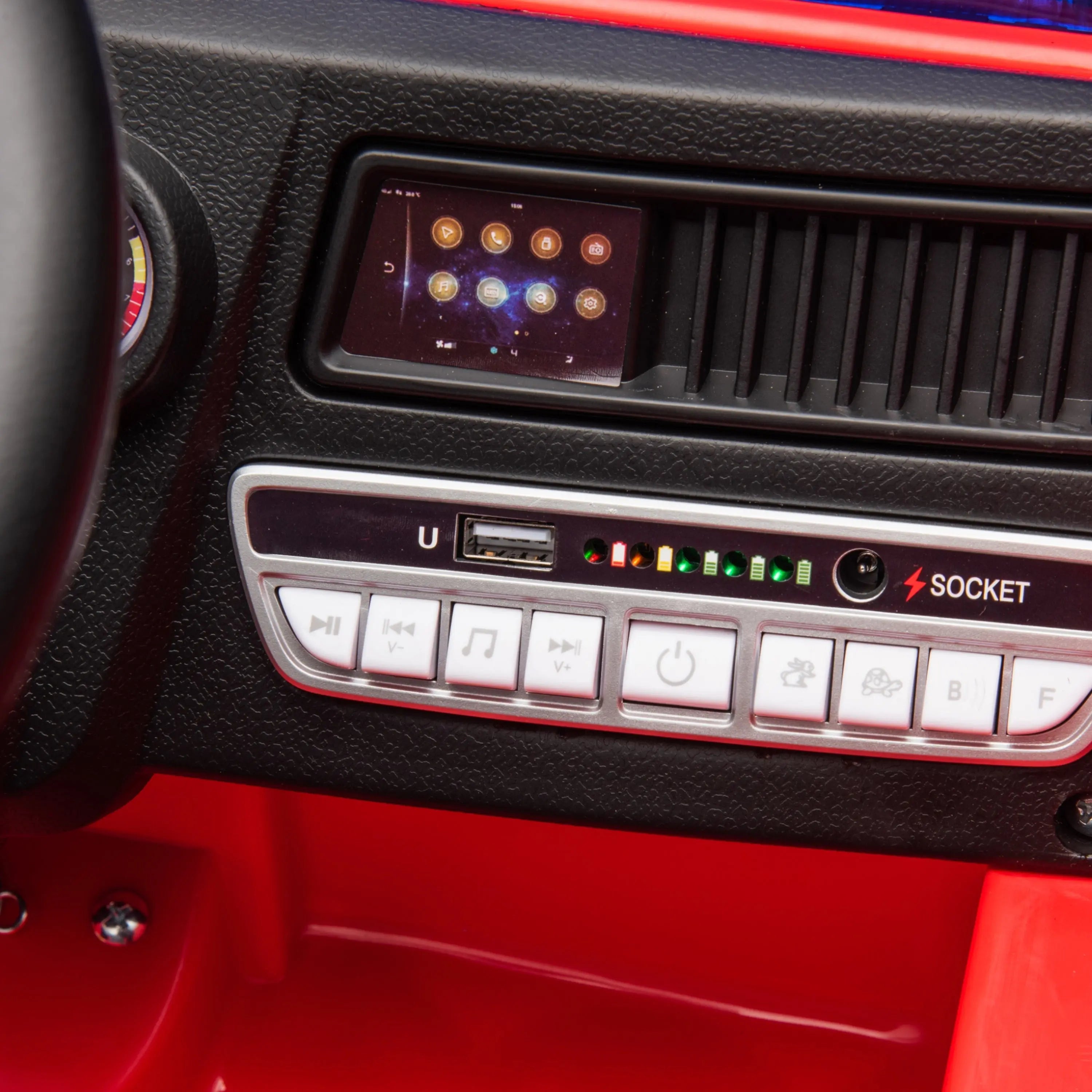 12V Freddo Fire Truck 1 Seater Ride on DTI Direct Canada