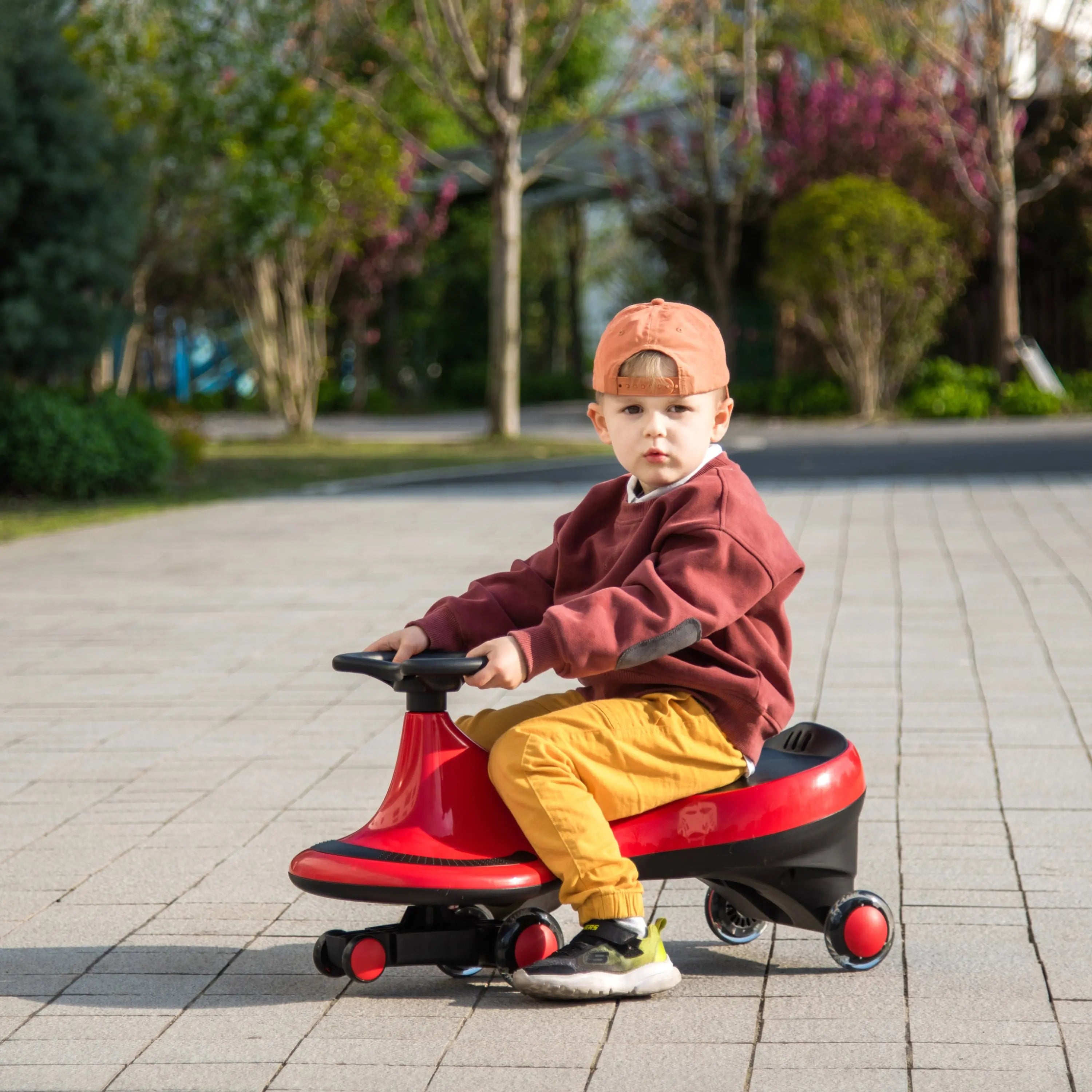 Freddo Toys Swing Car with Flashing Wheels DTI Direct Canada