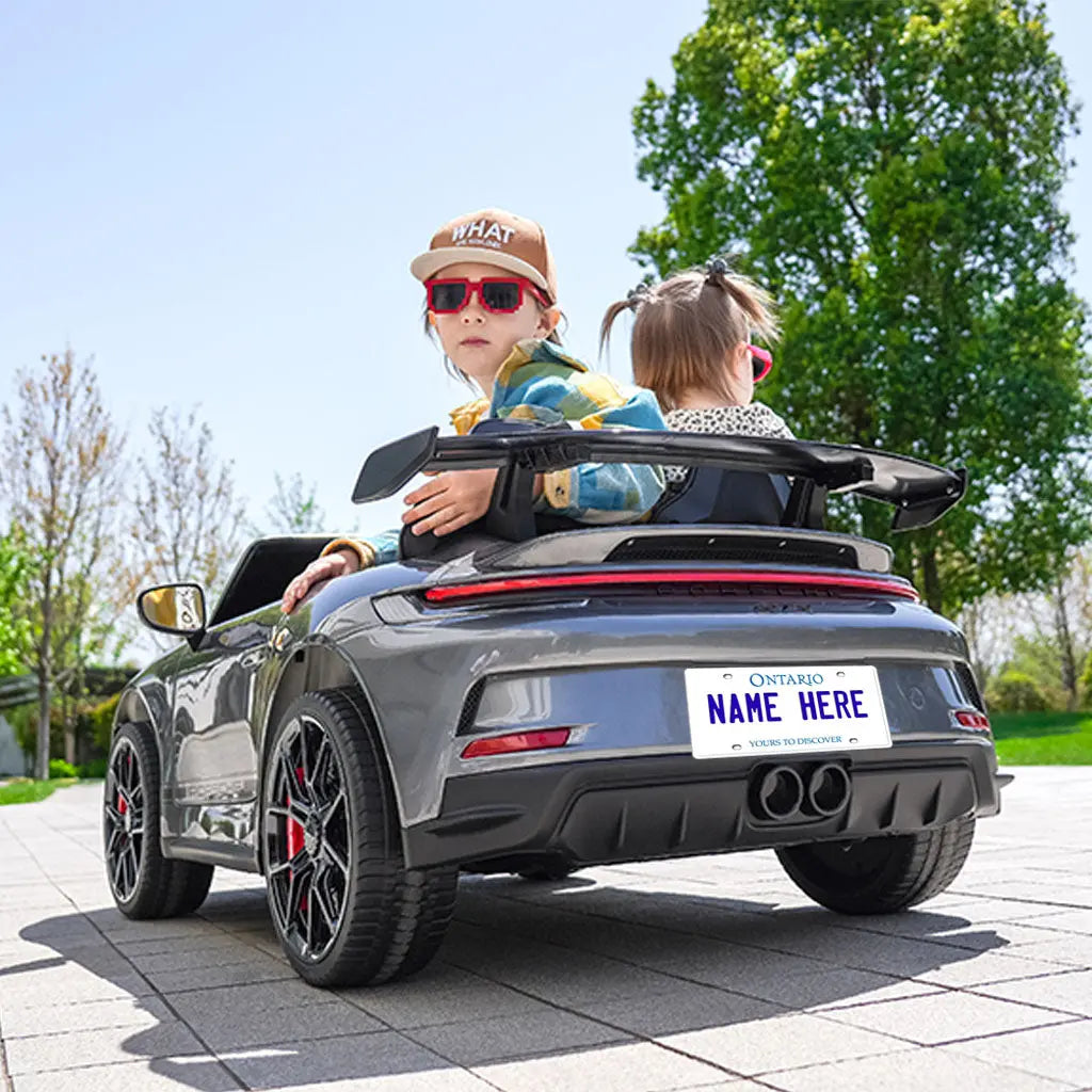 Custom Kids’ Ride-On Car License Plate DTI Direct Canada