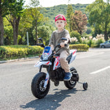 12V Aprilia Motorcycle 1 Seater Ride On for Kids – front view | Freddo Toys Canada