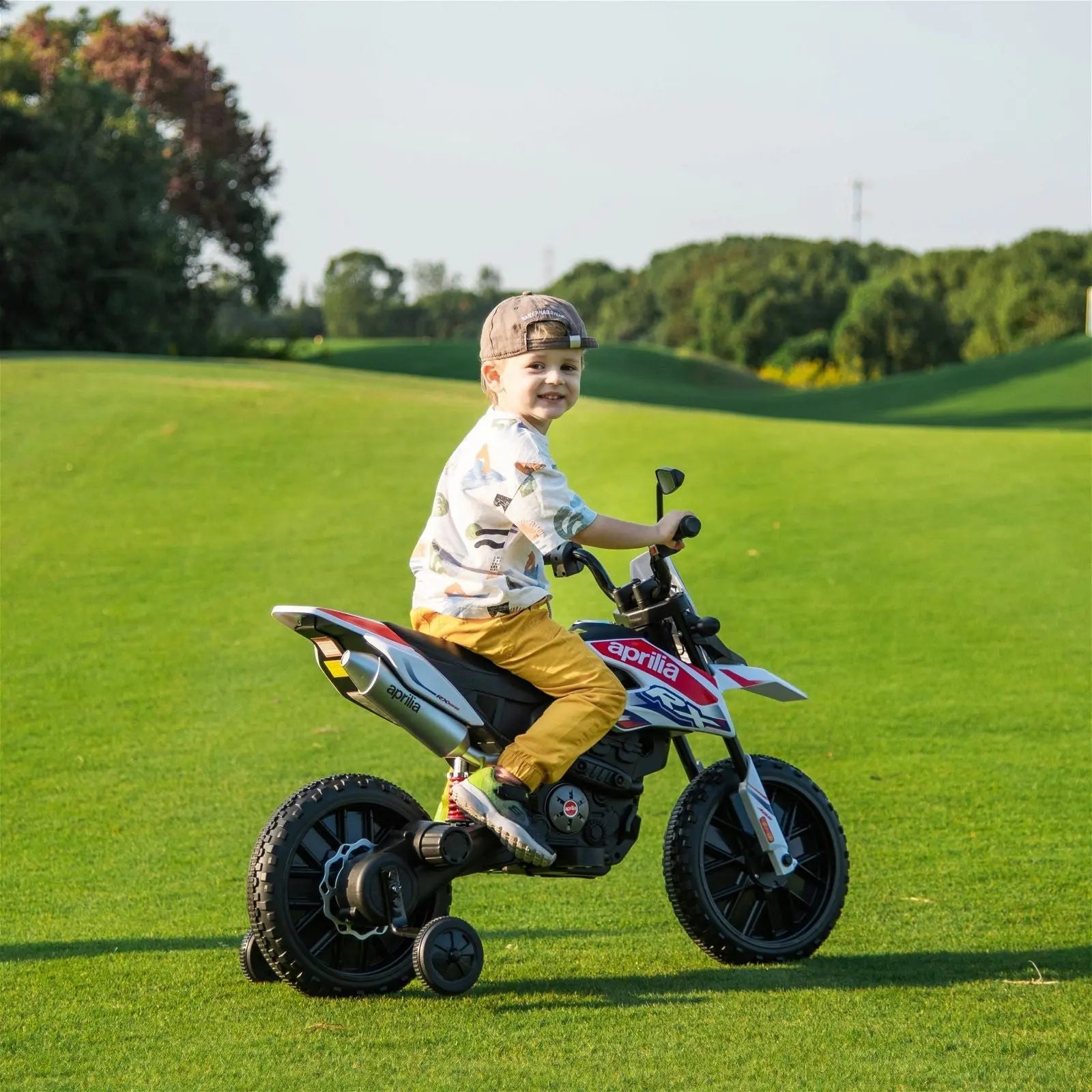 12V Aprilia Motorcycle 1 Seater Ride On for Kids  DTI Direct Canada