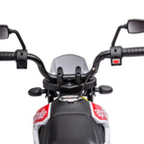 12V Aprilia Motorcycle 1 Seater Ride On for Kids – full view | Freddo Toys Canada