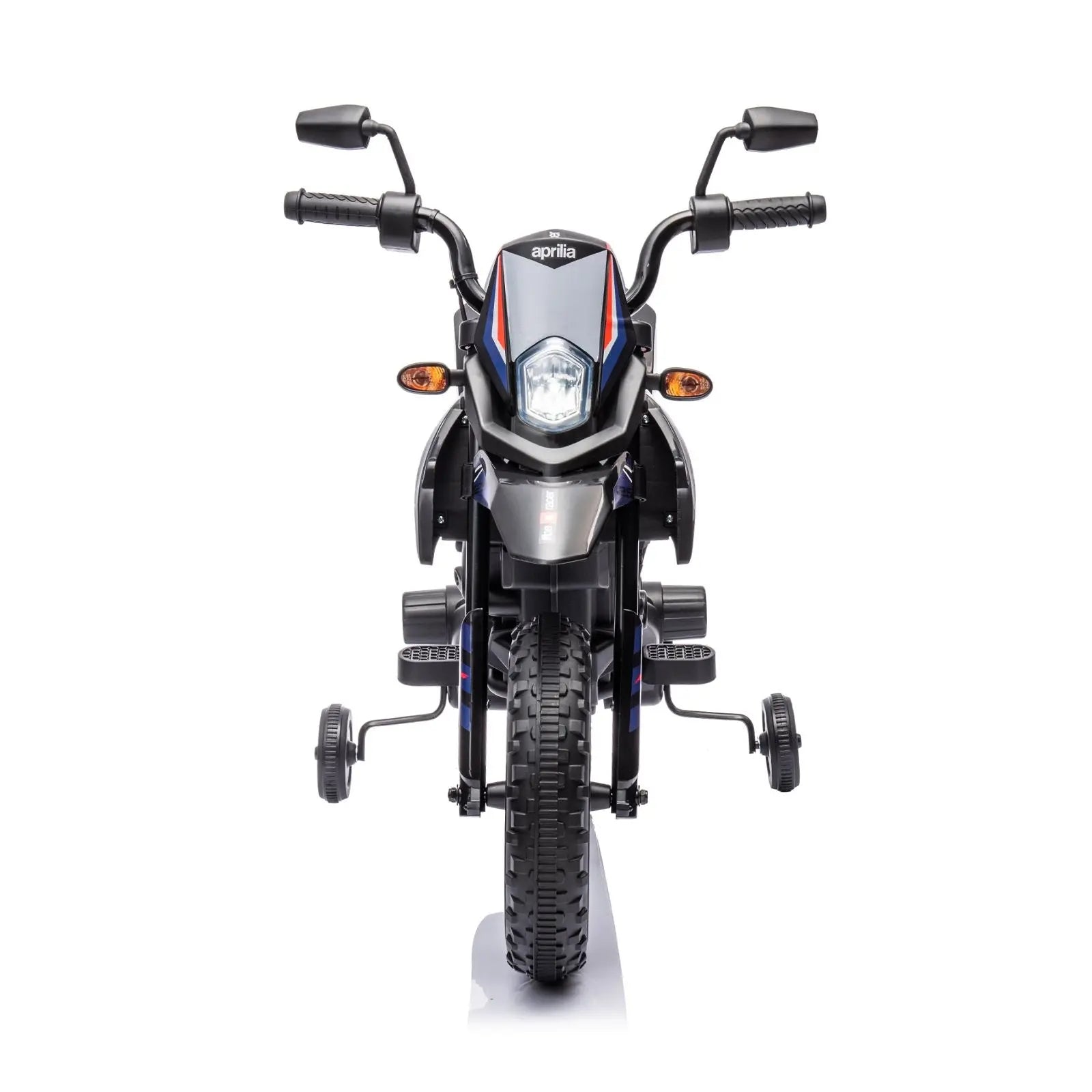 12V Aprilia Motorcycle 1 Seater Ride On for Kids – seat and frame detail (2) | Freddo Toys Canada