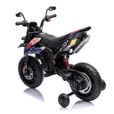 12V Aprilia Motorcycle 1 Seater Ride On for Kids – wheels and tires detail (2) | Freddo Toys Canada
