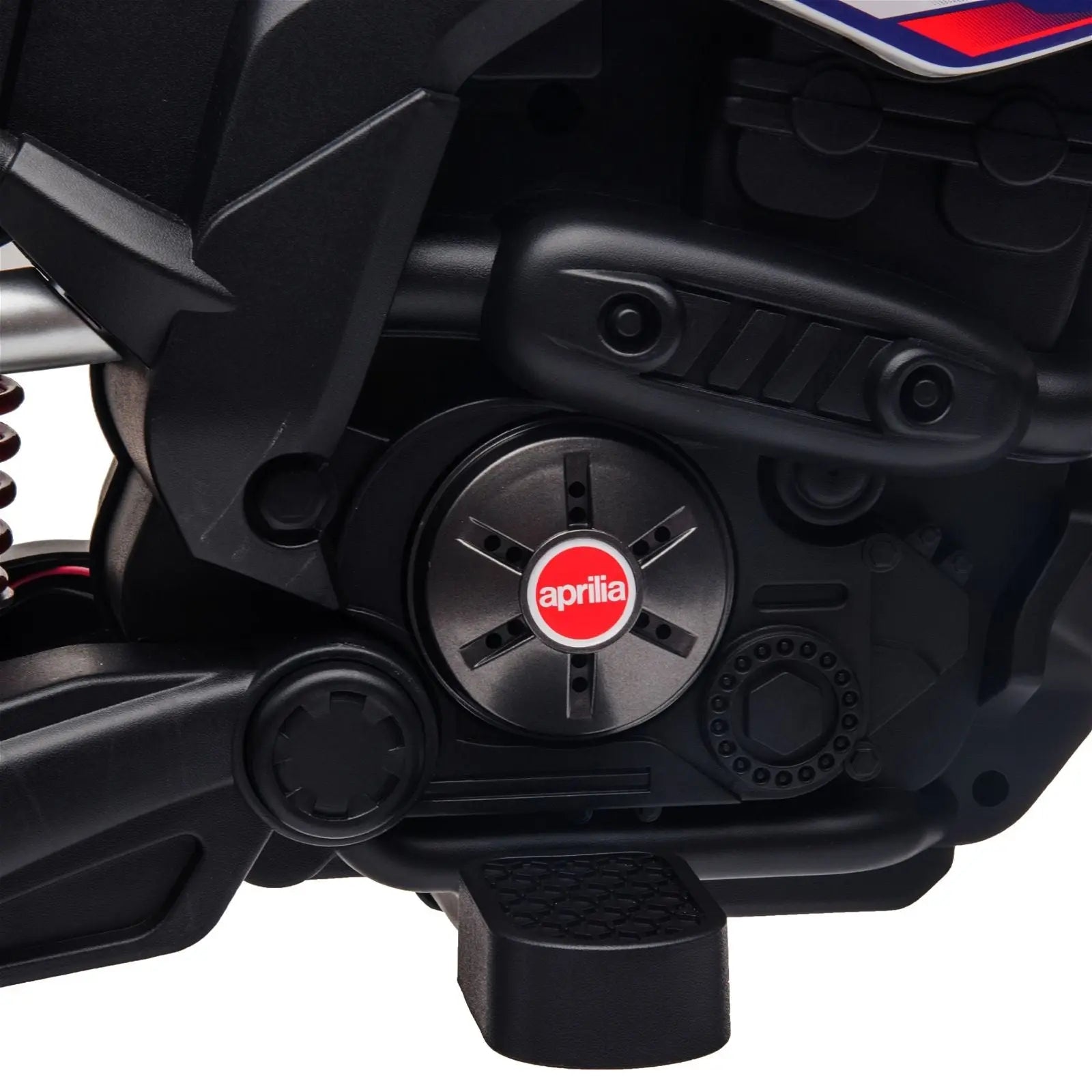 12V Aprilia Motorcycle 1 Seater Ride On for Kids – full view (2) | Freddo Toys Canada