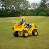 12V CAT Electric Dump Truck 1 Seater Ride-On – rear view | Freddo Toys Canada
