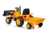 12V Freddo Excavator 1 Seater Ride on for Kids – LED headlights detail | Freddo Toys Canada