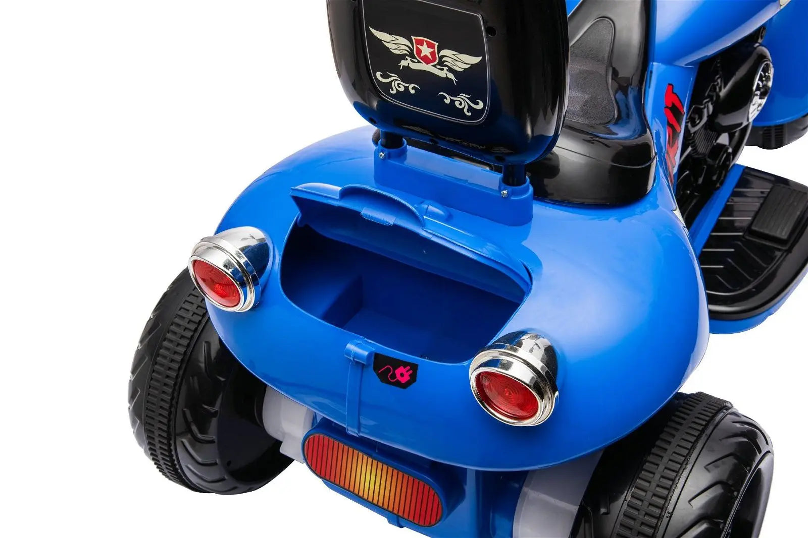 12V Freddo Kids Cruiser 1 Seater Motorcycle – seat and frame detail (2) | Freddo Toys Canada
