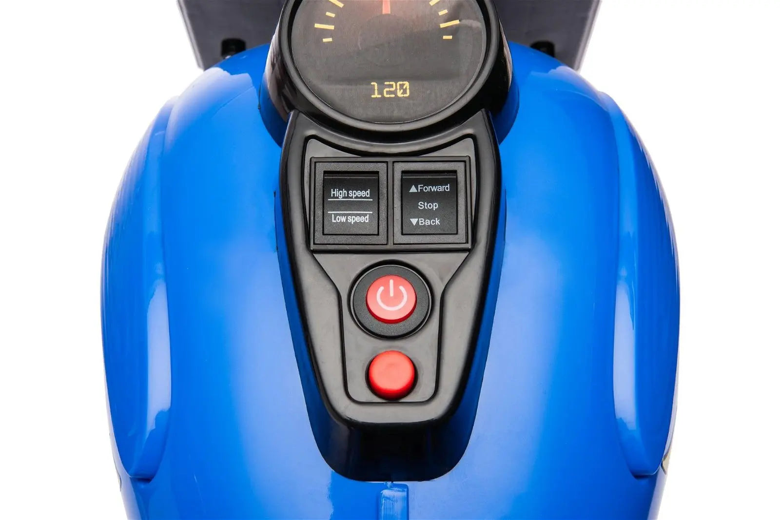 12V Freddo Kids Cruiser 1 Seater Motorcycle – headlight detail (2) | Freddo Toys Canada
