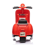 12V Kid's Vespa Electric Ride-On Scooter – wheels and tires detail | Freddo Toys Canada