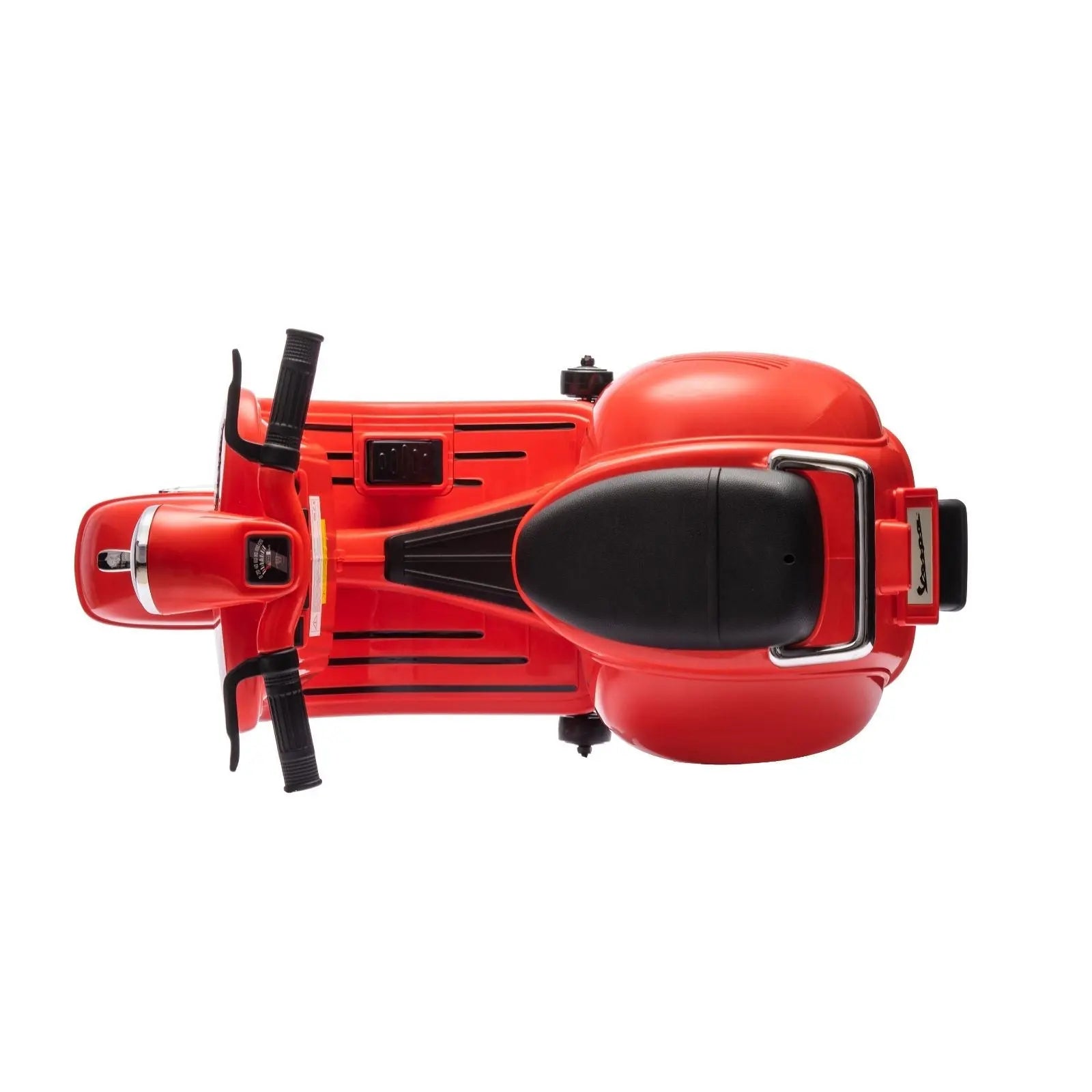 Child riding the 12V Kid's Vespa Electric Ride-On Scooter | Freddo Toys Canada