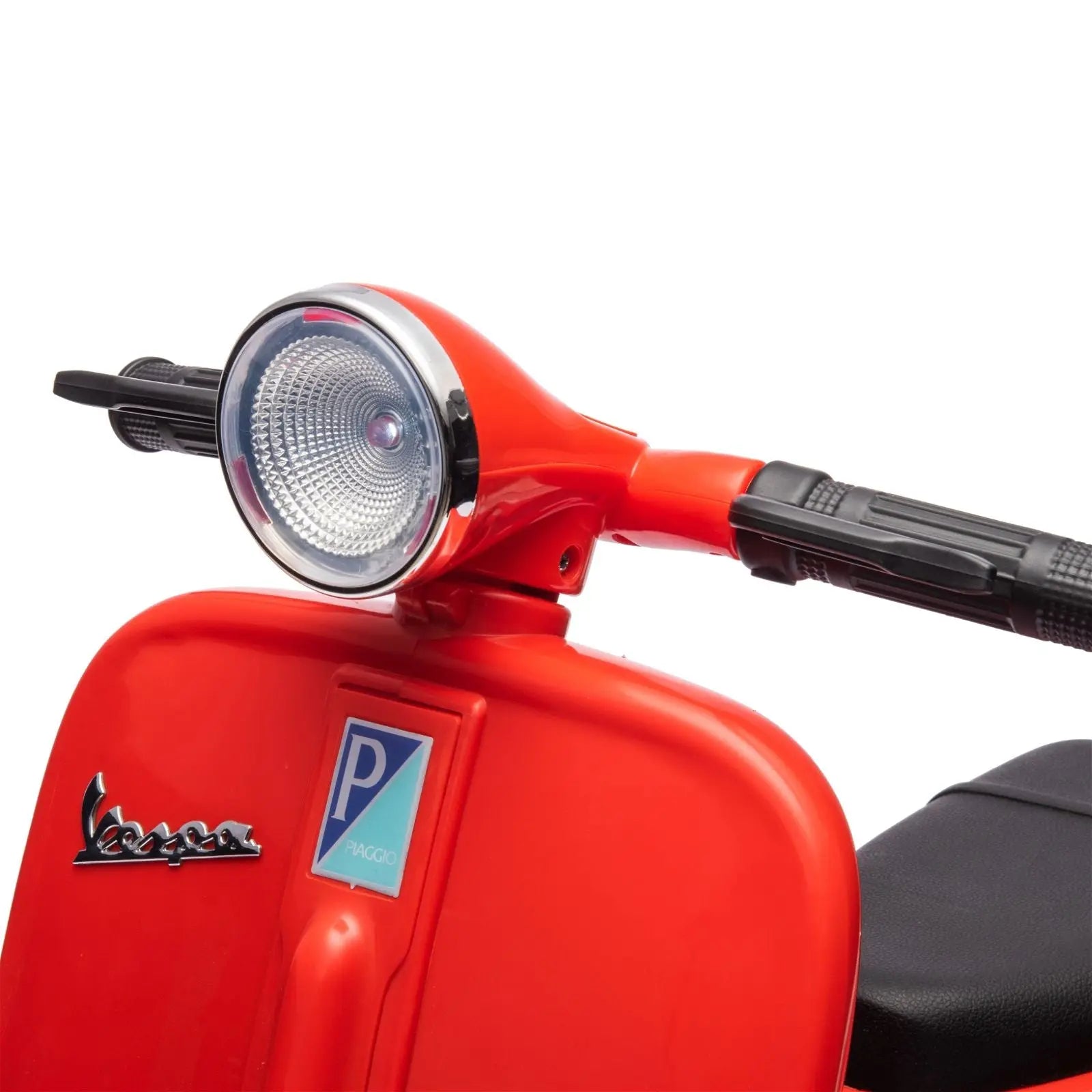 12V Kid's Vespa Electric Ride-On Scooter – side view (2) | Freddo Toys Canada