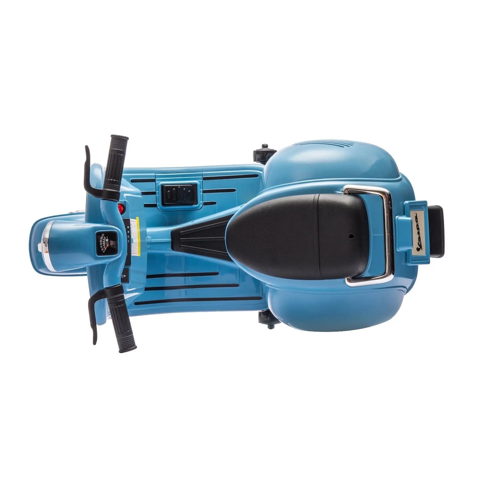 12V Kid's Vespa Electric Ride-On Scooter – headlight detail (2) | Freddo Toys Canada
