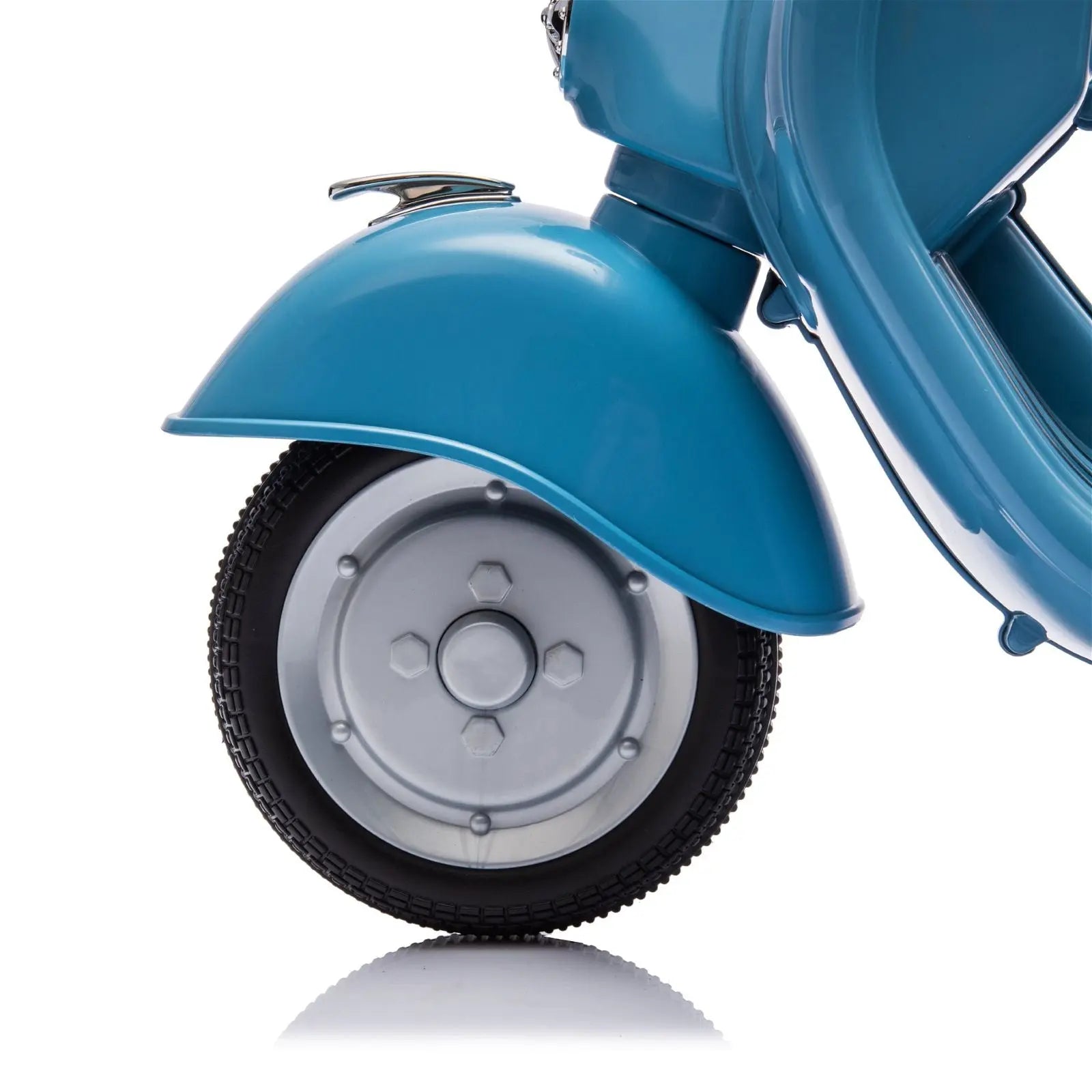 Child riding the 12V Kid's Vespa Electric Ride-On Scooter (2) | Freddo Toys Canada