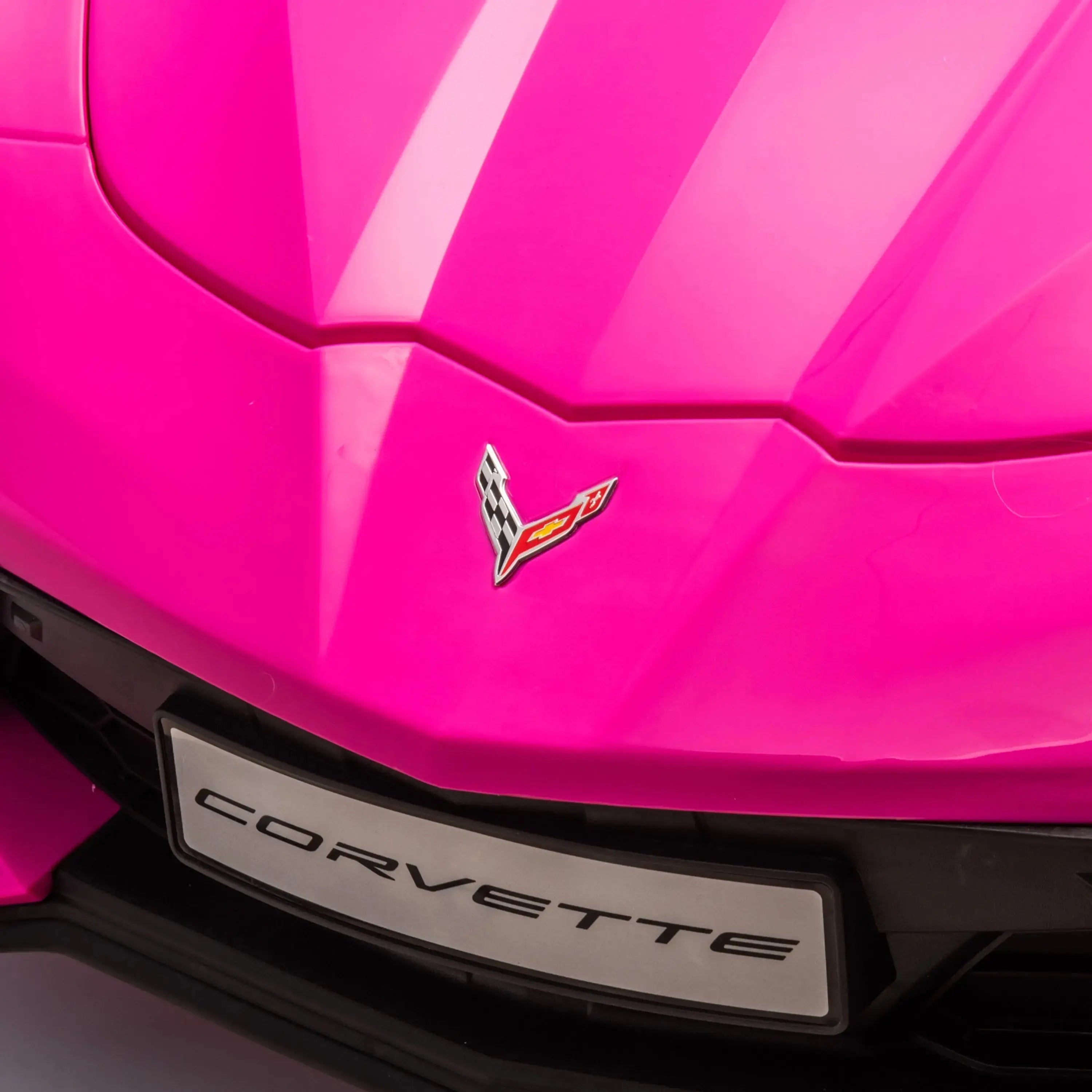 24V Chevrolet Corvette C8 2 Seater Ride on – front three-quarter view (2) | Freddo Toys Canada
