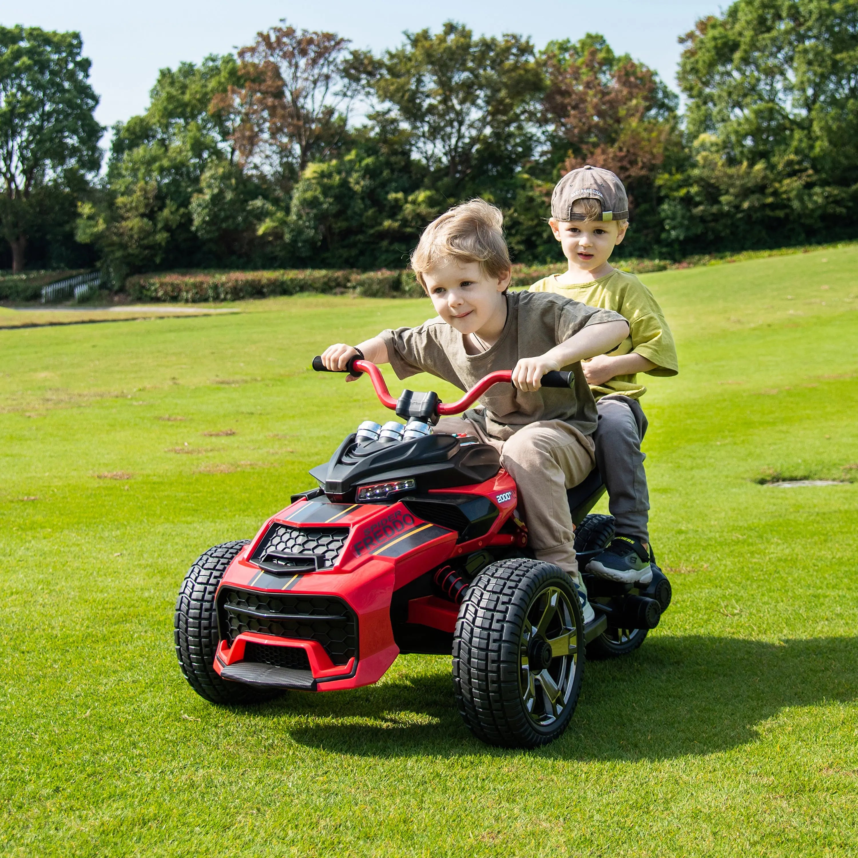 Freddo Spider 24V 2-Seater 3-Wheel Ride-On Motorcycle
