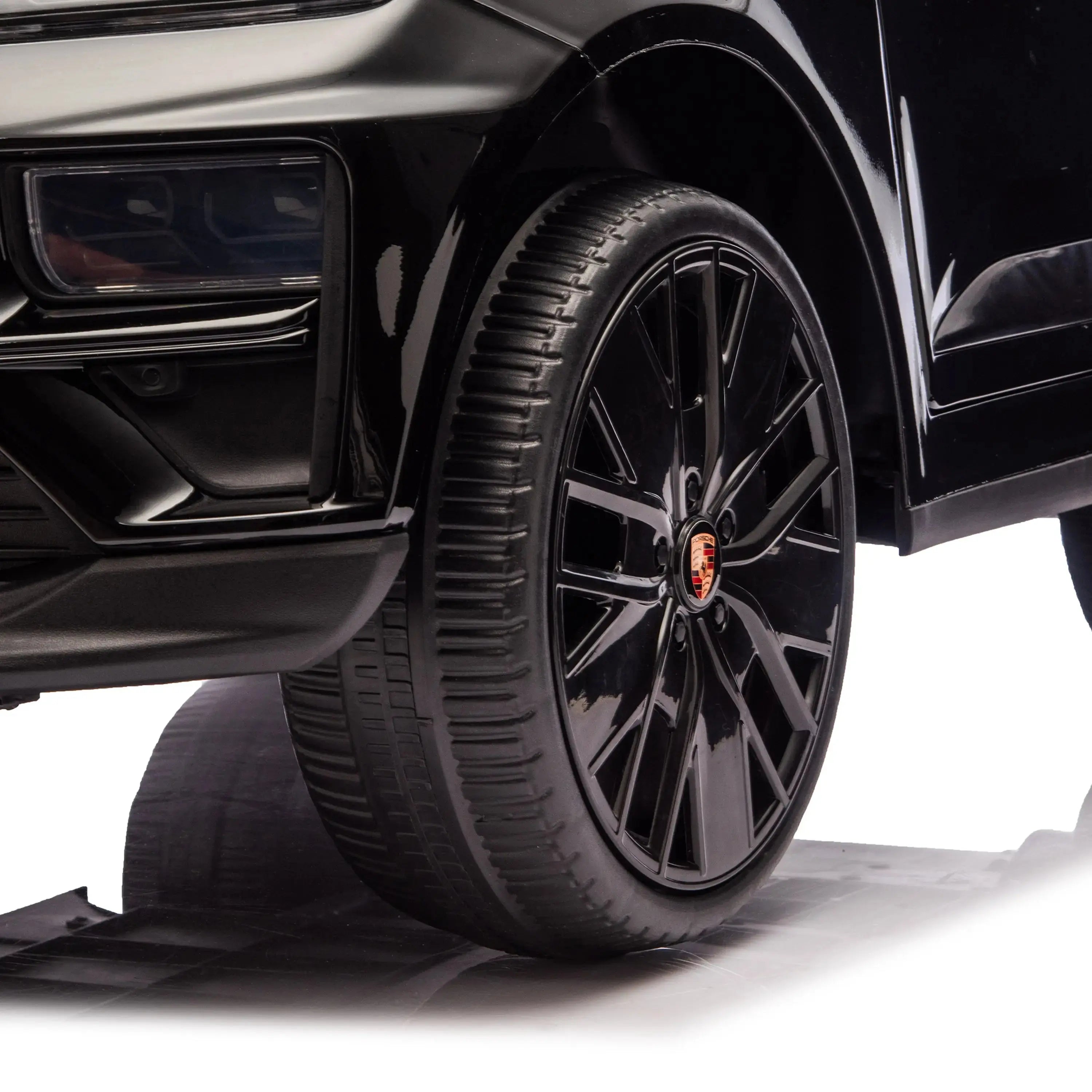 24V Porsche Macan Turbo EV Ride on – LED headlights detail (2) | Freddo Toys Canada