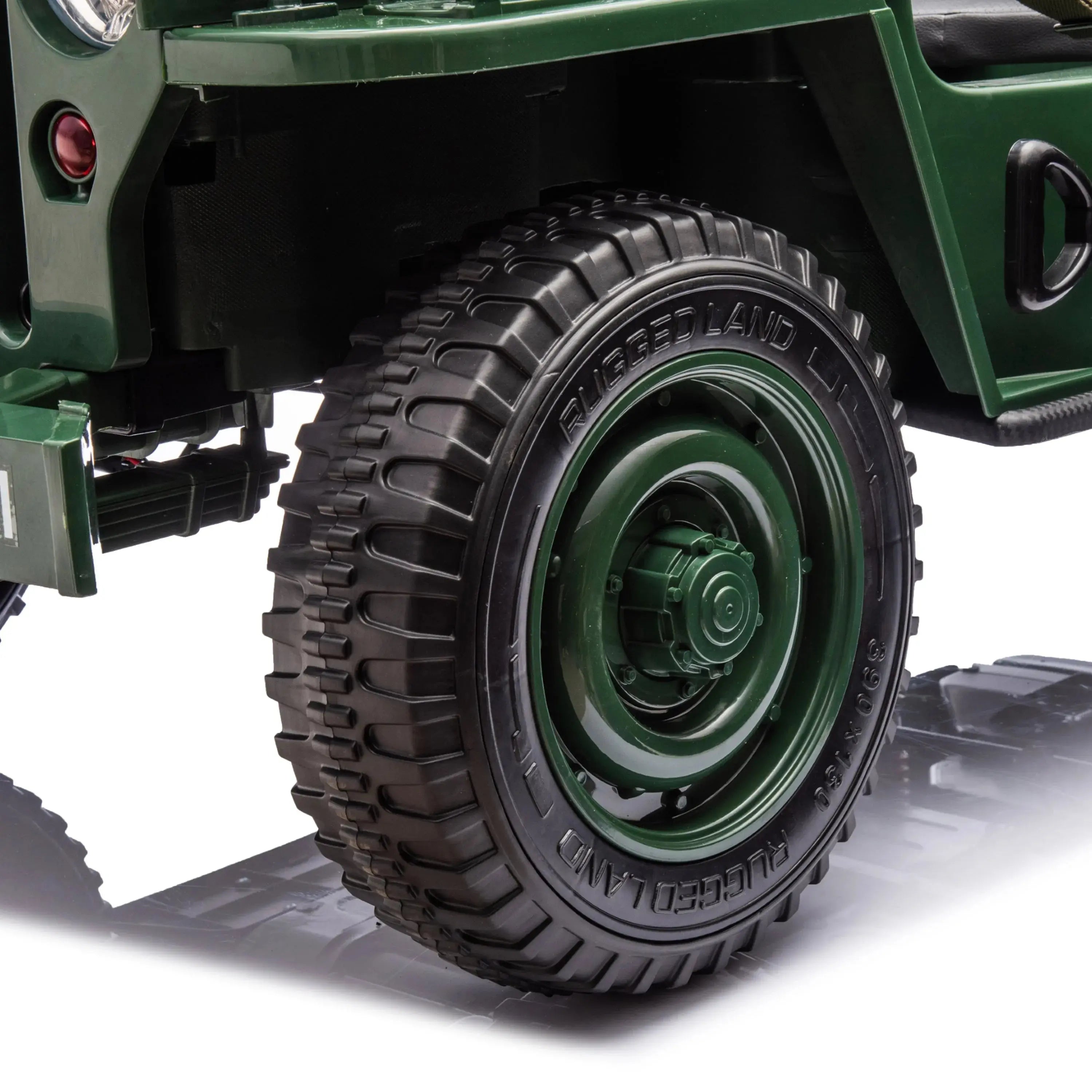24V Freddo Military Willy Jeep 3 Seater Electric Ride on  Freddo Toys