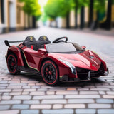 24V 4x4 Lamborghini Veneno 2 Seater Ride on Car – front view | Freddo Toys Canada
