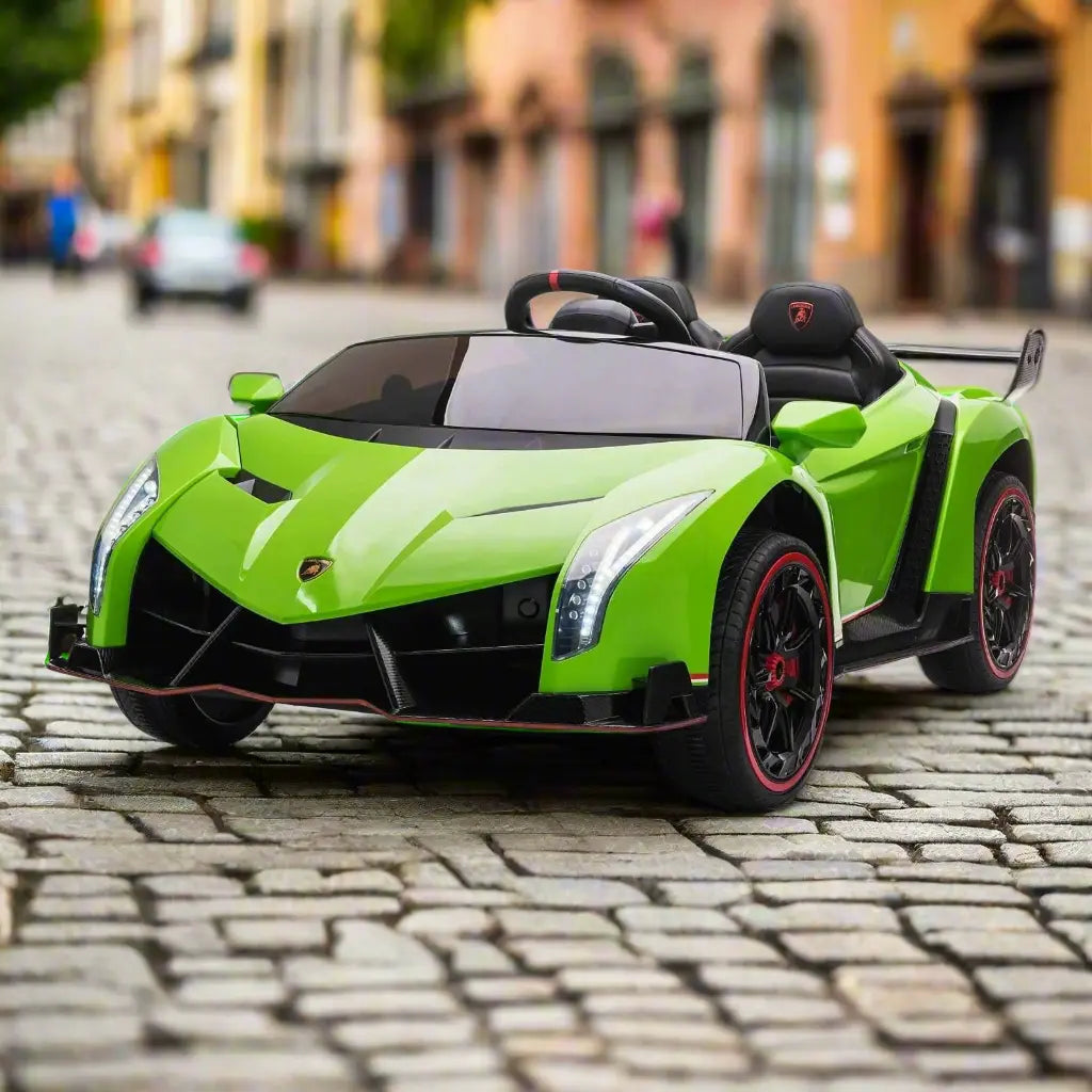 24V 4x4 Lamborghini Veneno 2 Seater Ride on Car – rear view (2) | Freddo Toys Canada
