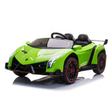 24V 4x4 Lamborghini Veneno 2 Seater Ride on Car – front three-quarter view (2) | Freddo Toys Canada