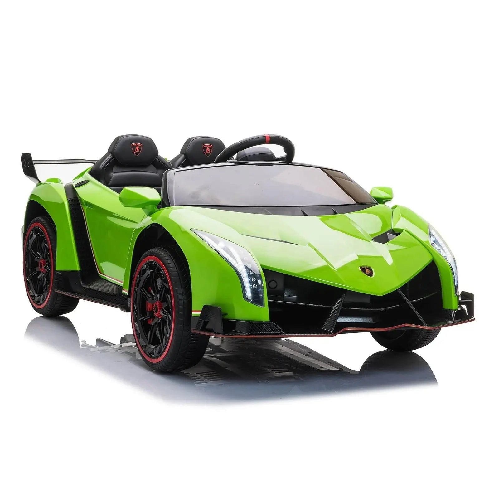 24V 4x4 Lamborghini Veneno 2 Seater Ride on Car – dashboard and seat (2) | Freddo Toys Canada