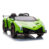 24V 4x4 Lamborghini Veneno 2 Seater Ride on Car – steering wheel and controls (2) | Freddo Toys Canada