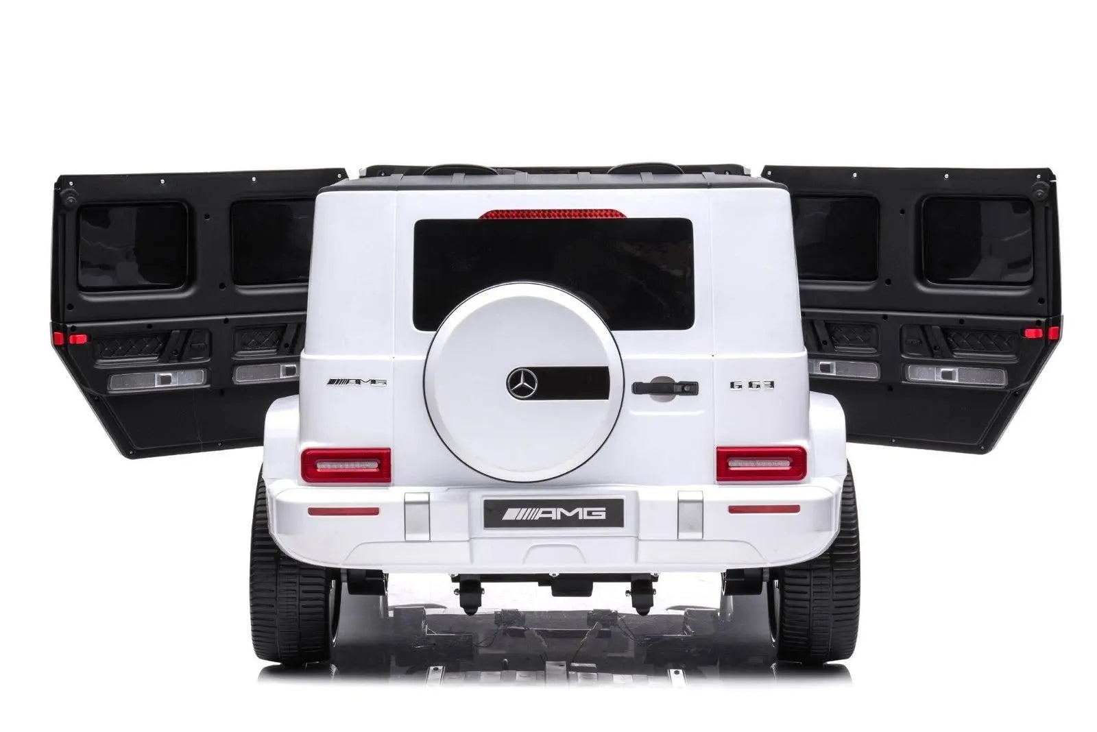 Child riding the 24V 4x4 Mercedes Benz G63 AMG 2 Seater G Wagon Ride on Car | Freddo Toys Canada