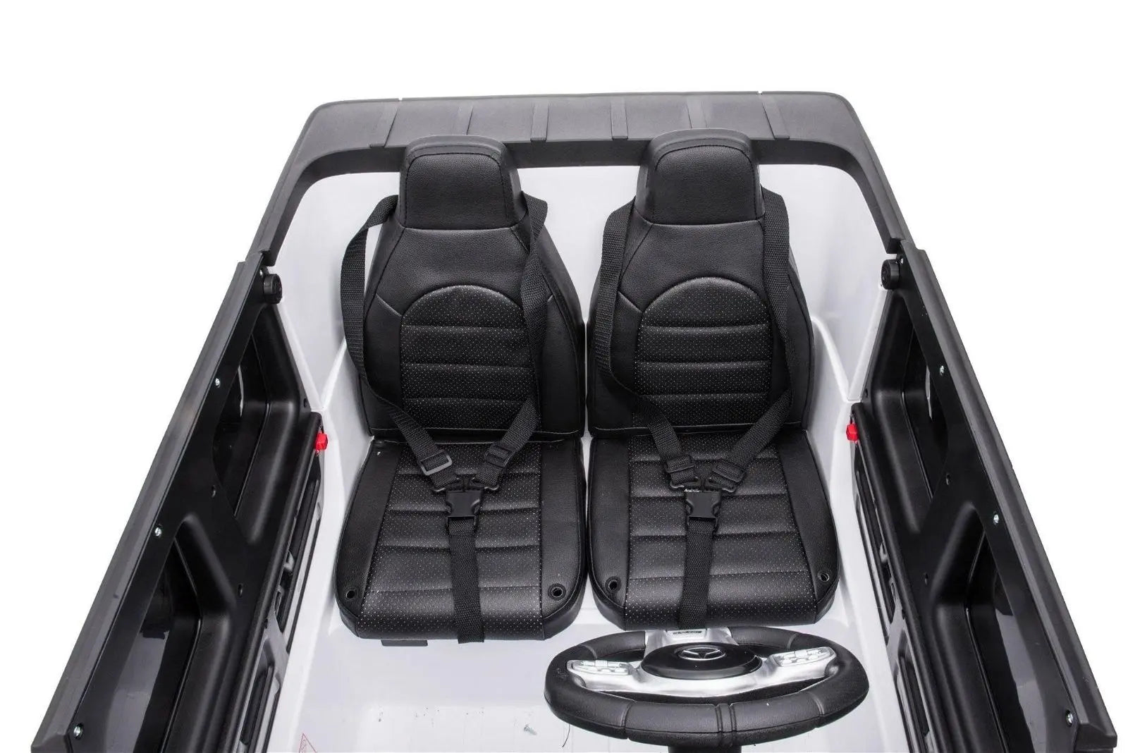 24V 4x4 Mercedes Benz G63 AMG 2 Seater G Wagon Ride on Car – rear three-quarter view | Freddo Toys Canada