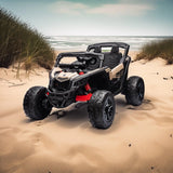 24V Can-Am Maverick 1-Seater UTV - Kids Electric Ride-On – front view | Freddo Toys Canada