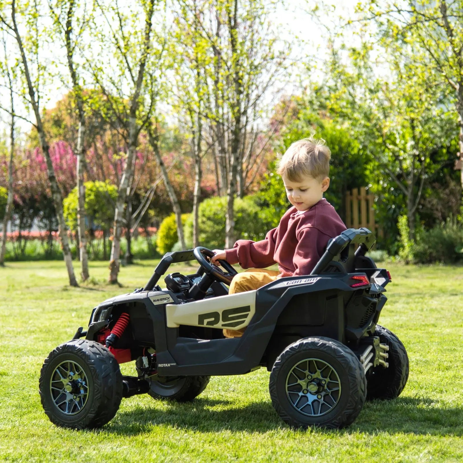 24V Can Am Maverick 1-Seater UTV - Kids Electric Ride-On  DTI Direct Canada