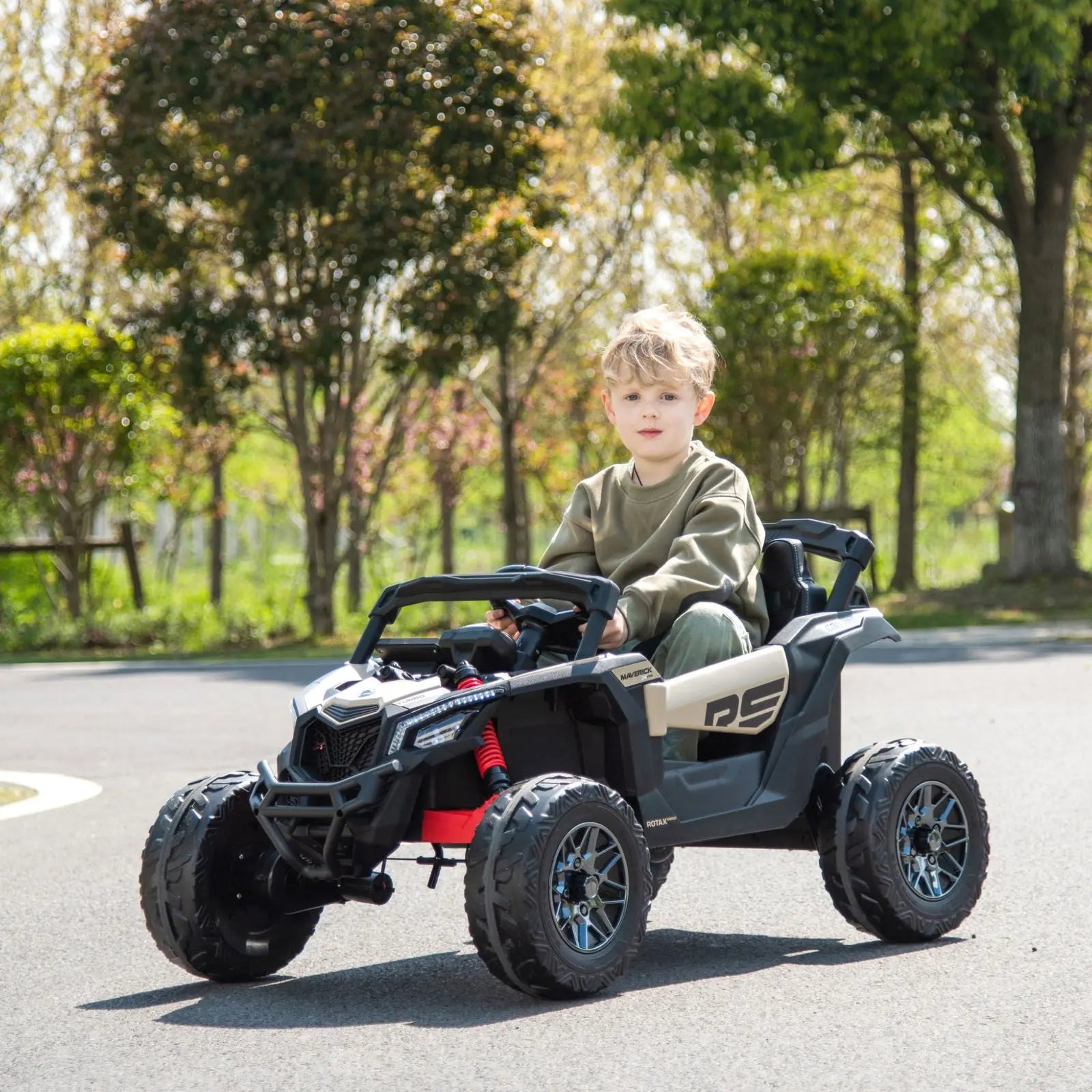 24V Can Am Maverick 1-Seater UTV - Kids Electric Ride-On  DTI Direct Canada