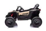 24V Can-Am Maverick 1-Seater UTV - Kids Electric Ride-On – steering wheel and controls | Freddo Toys Canada