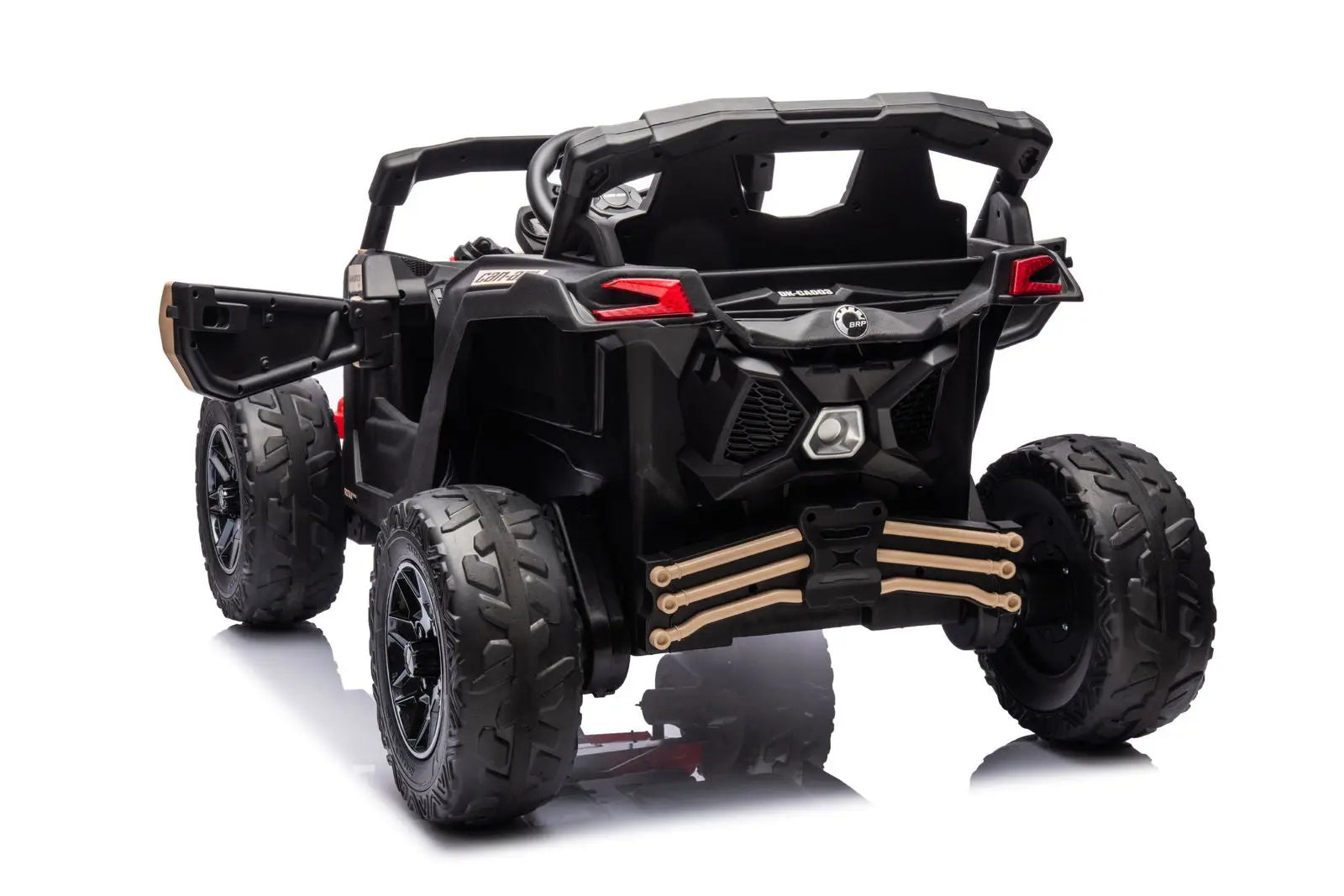 Child riding the 24V Can-Am Maverick 1-Seater UTV - Kids Electric Ride-On | Freddo Toys Canada