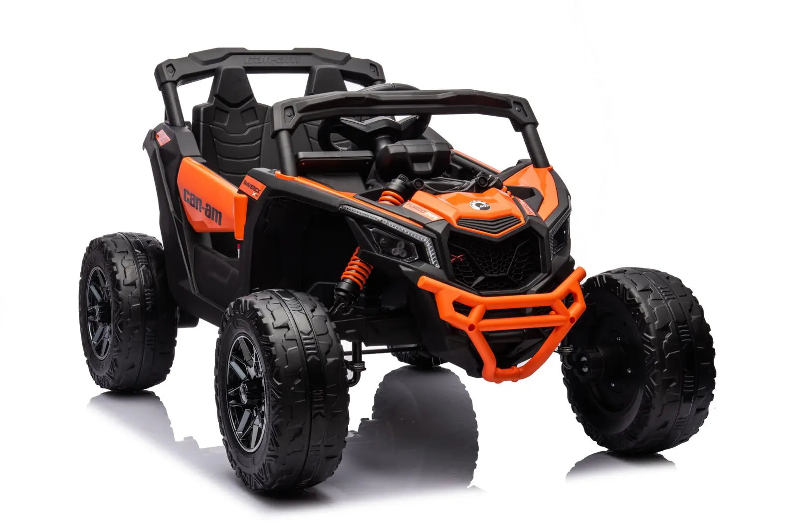 24V Can-Am Maverick 1-Seater UTV - Kids Electric Ride-On – rear three-quarter view | Freddo Toys Canada