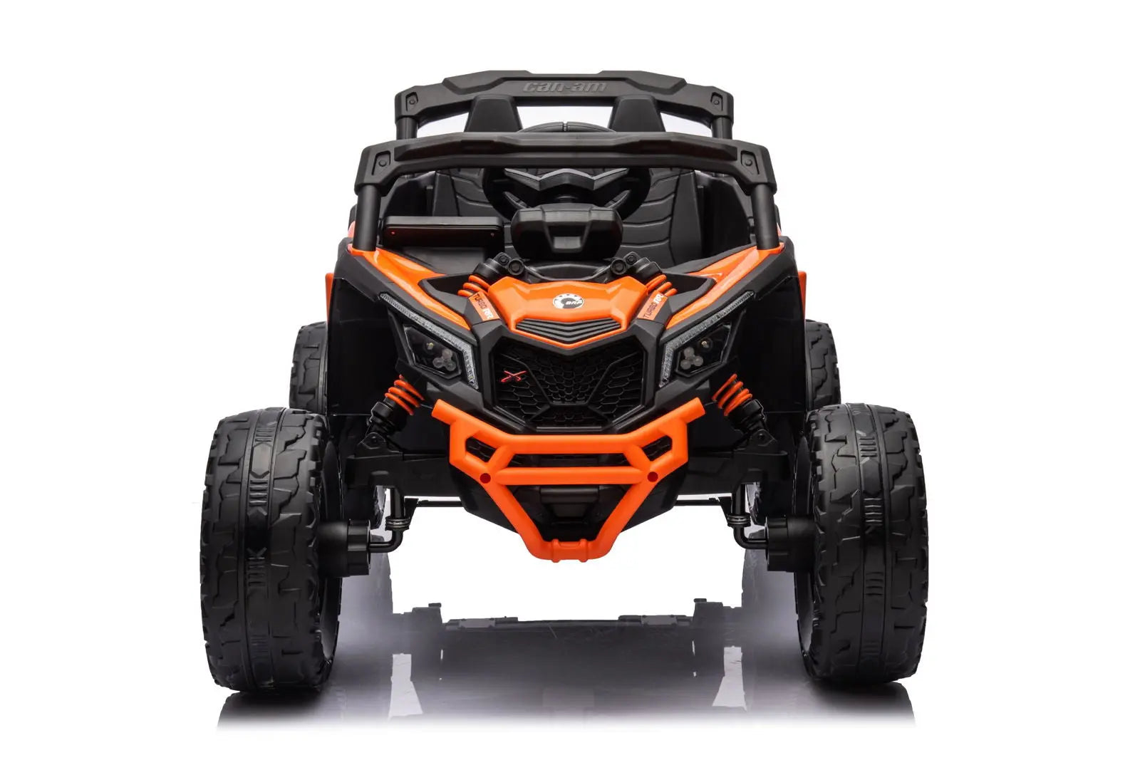 24V Can-Am Maverick 1-Seater UTV - Kids Electric Ride-On – front view (2) | Freddo Toys Canada