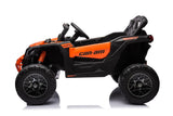 24V Can-Am Maverick 1-Seater UTV - Kids Electric Ride-On – dashboard and seat (2) | Freddo Toys Canada