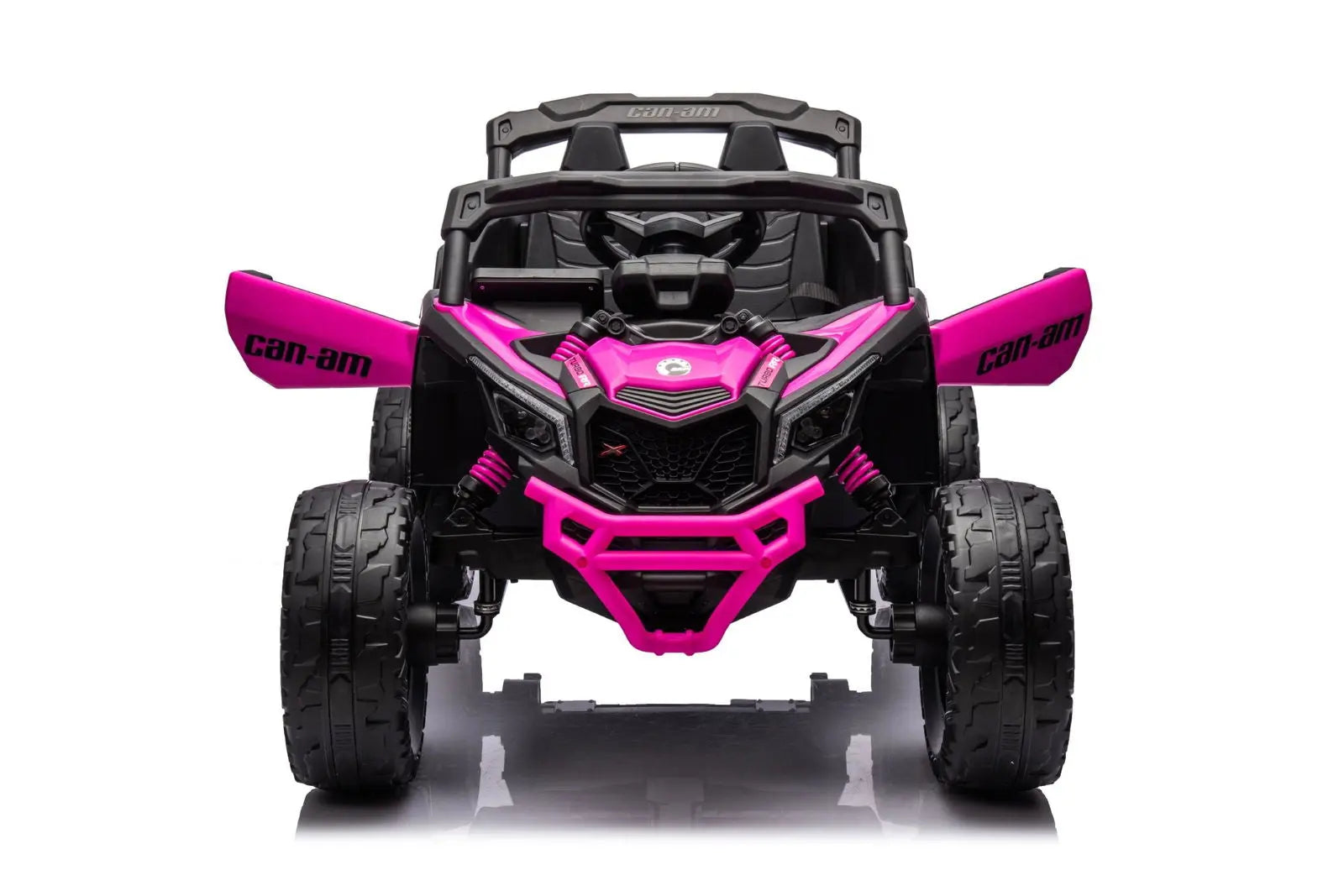 Child riding the 24V Can-Am Maverick 1-Seater UTV - Kids Electric Ride-On (2) | Freddo Toys Canada