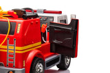 24V Freddo Fire Truck 2-Seater Ride on – LED headlights detail | Freddo Toys Canada