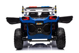 24V 4x4 Freddo Storm Police UTV 2-Seater for Kids with Lights & Sirens for Action-Packed Adventures – front three-quarter view | Freddo Toys Canada