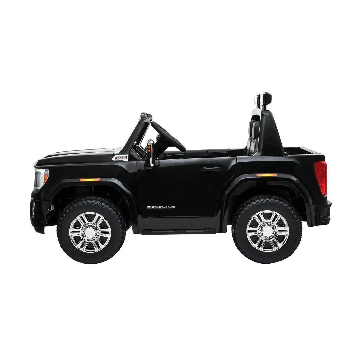 24V GMC Denali 2 Seater Ride on Car With Parental Remote Control by Freddo – side view | Freddo Toys Canada