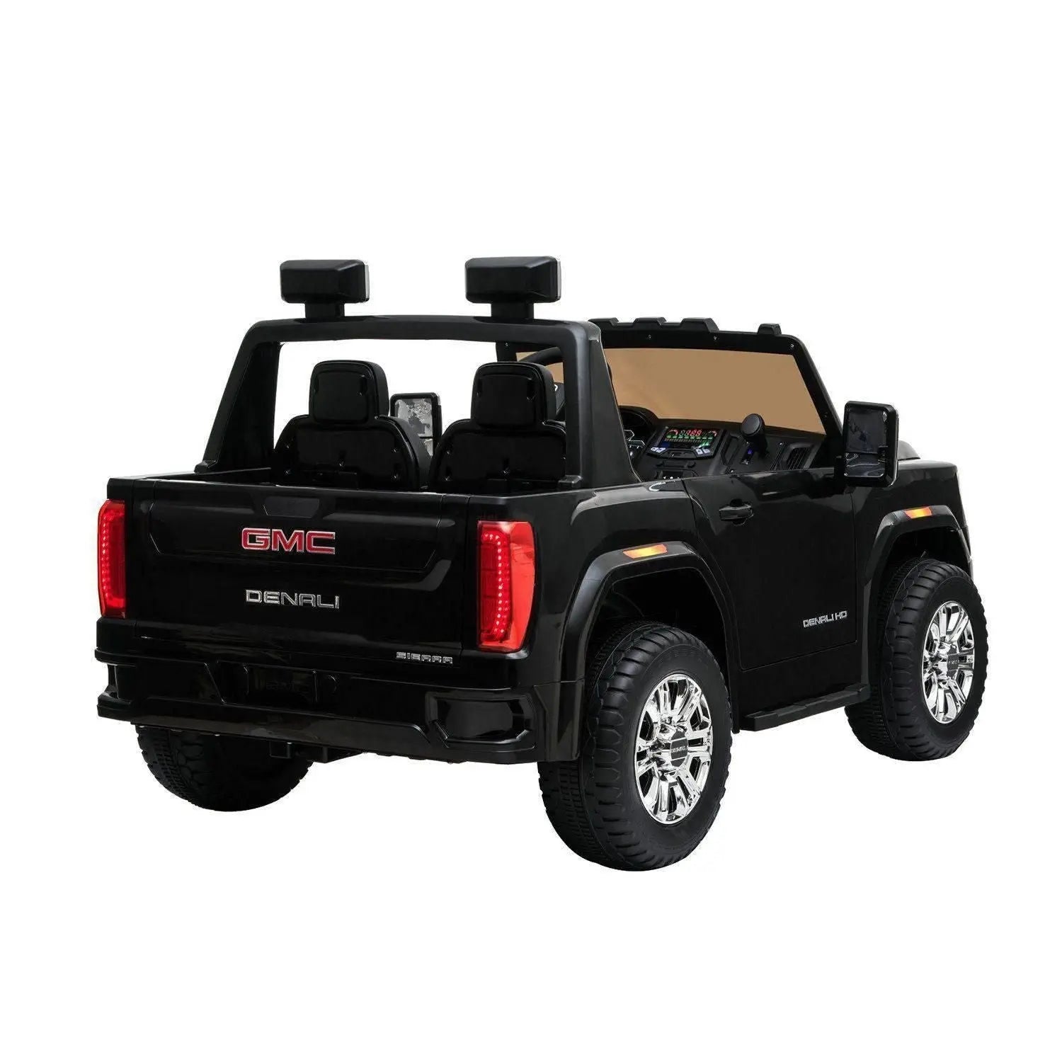 24V GMC Denali 2 Seater Ride on Car With Parental Remote Control by Freddo – dashboard and seat | Freddo Toys Canada
